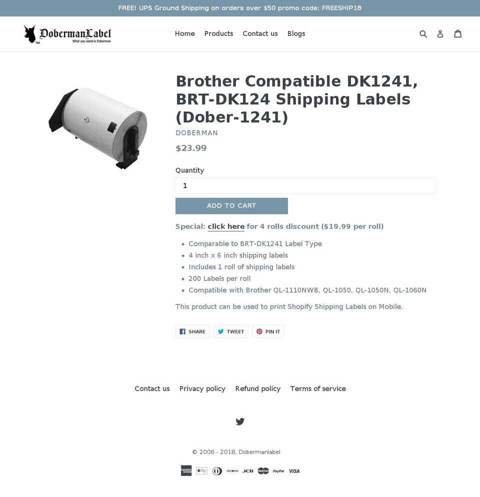 dk1241.com — Shopify storefront screenshot