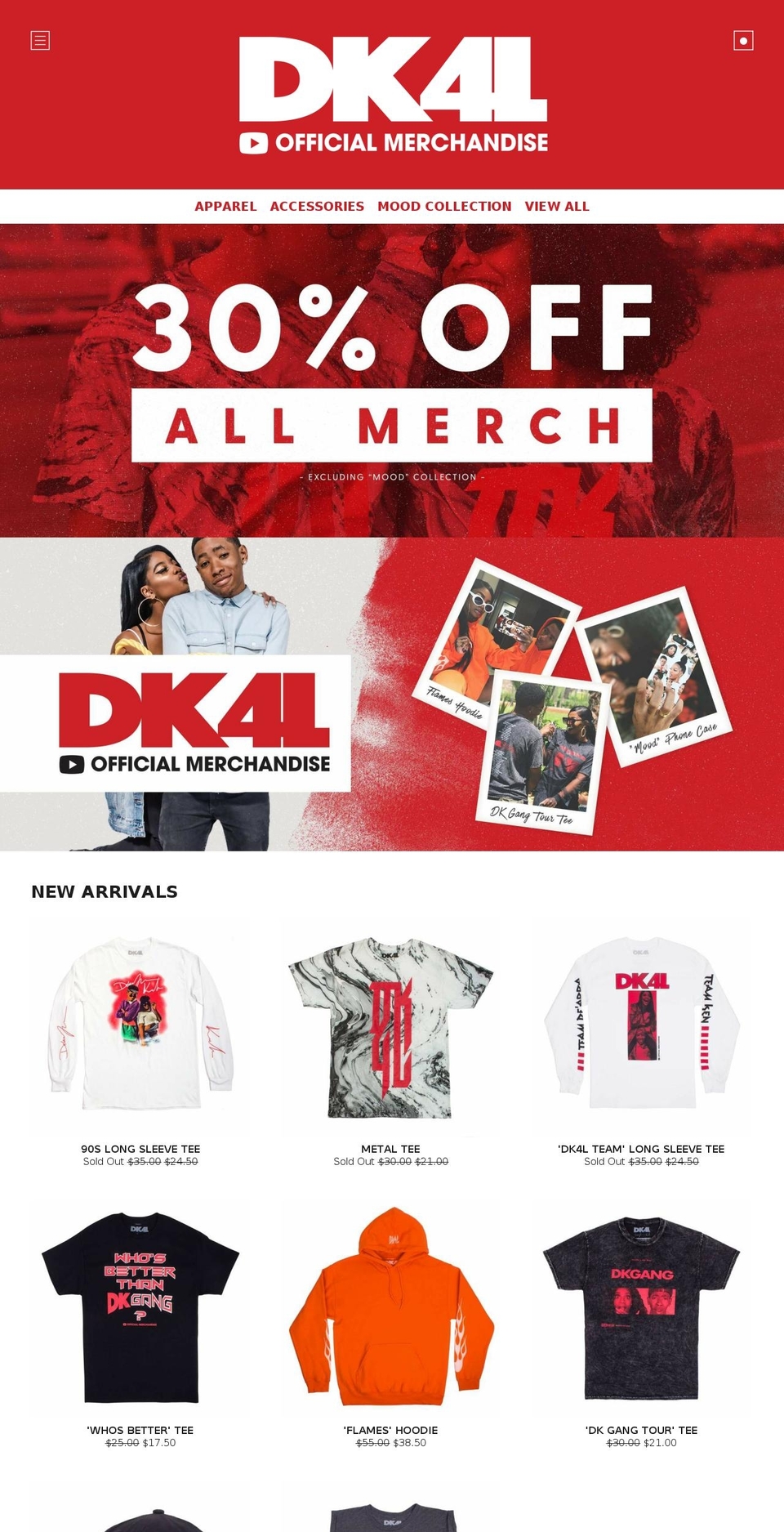 Merchline-Framework Shopify theme site example dk4l.store