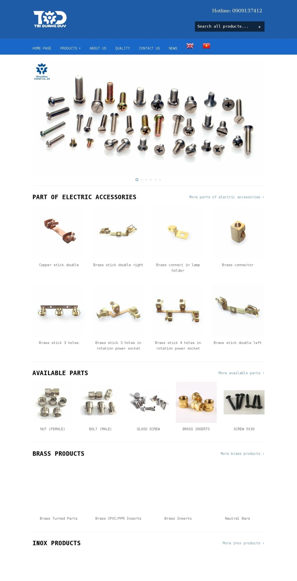 dkcomec.com — Shopify storefront screenshot