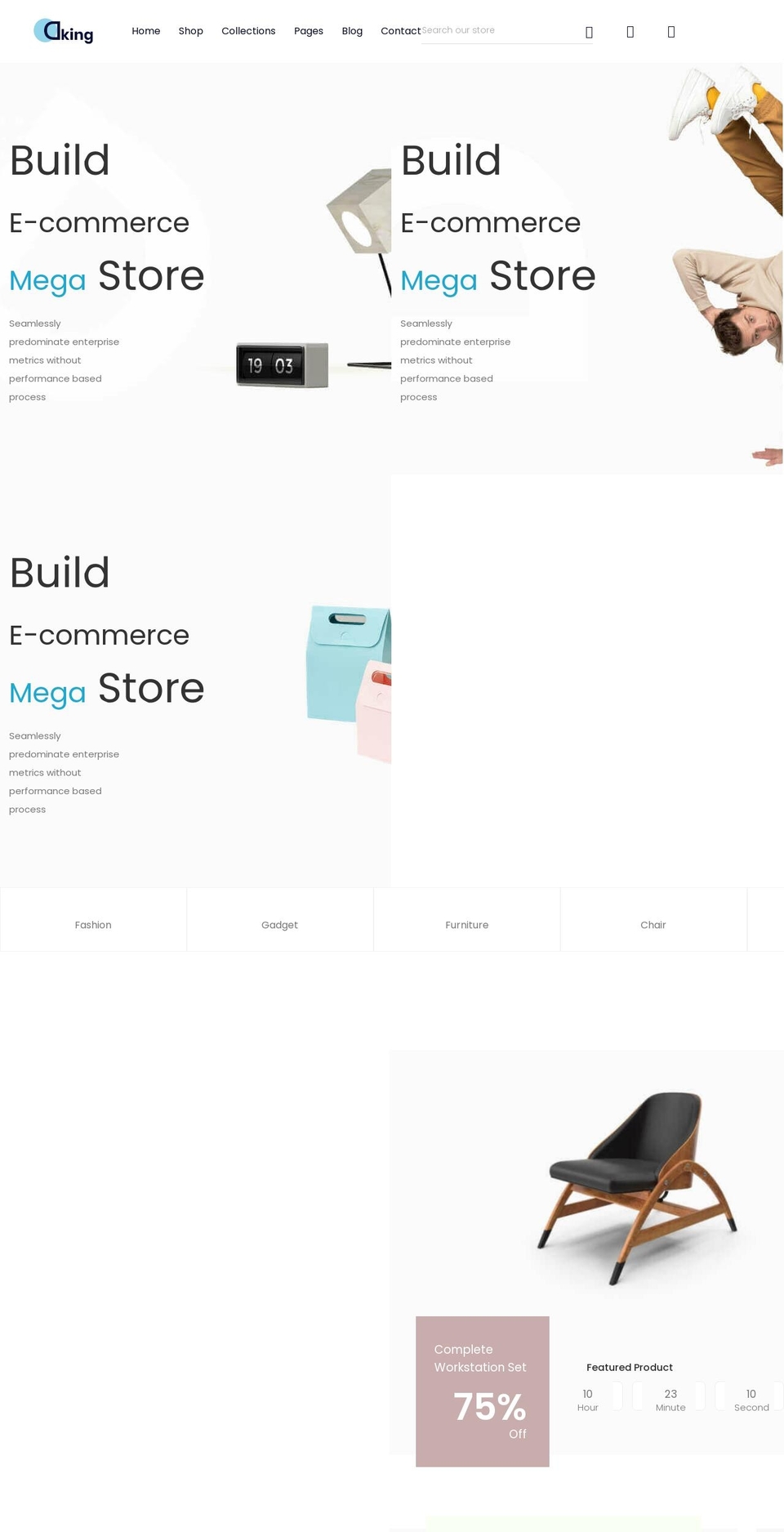 dking-demo.myshopify.com shopify website screenshot