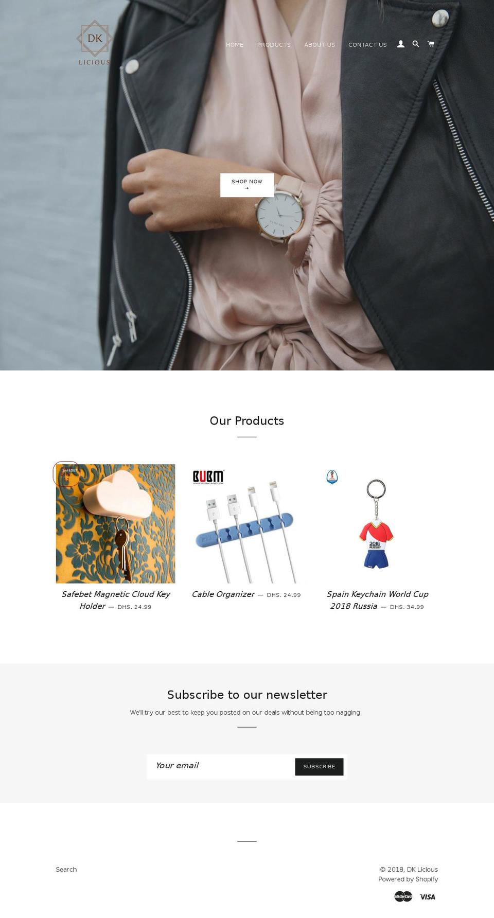 dklicious.com shopify website screenshot