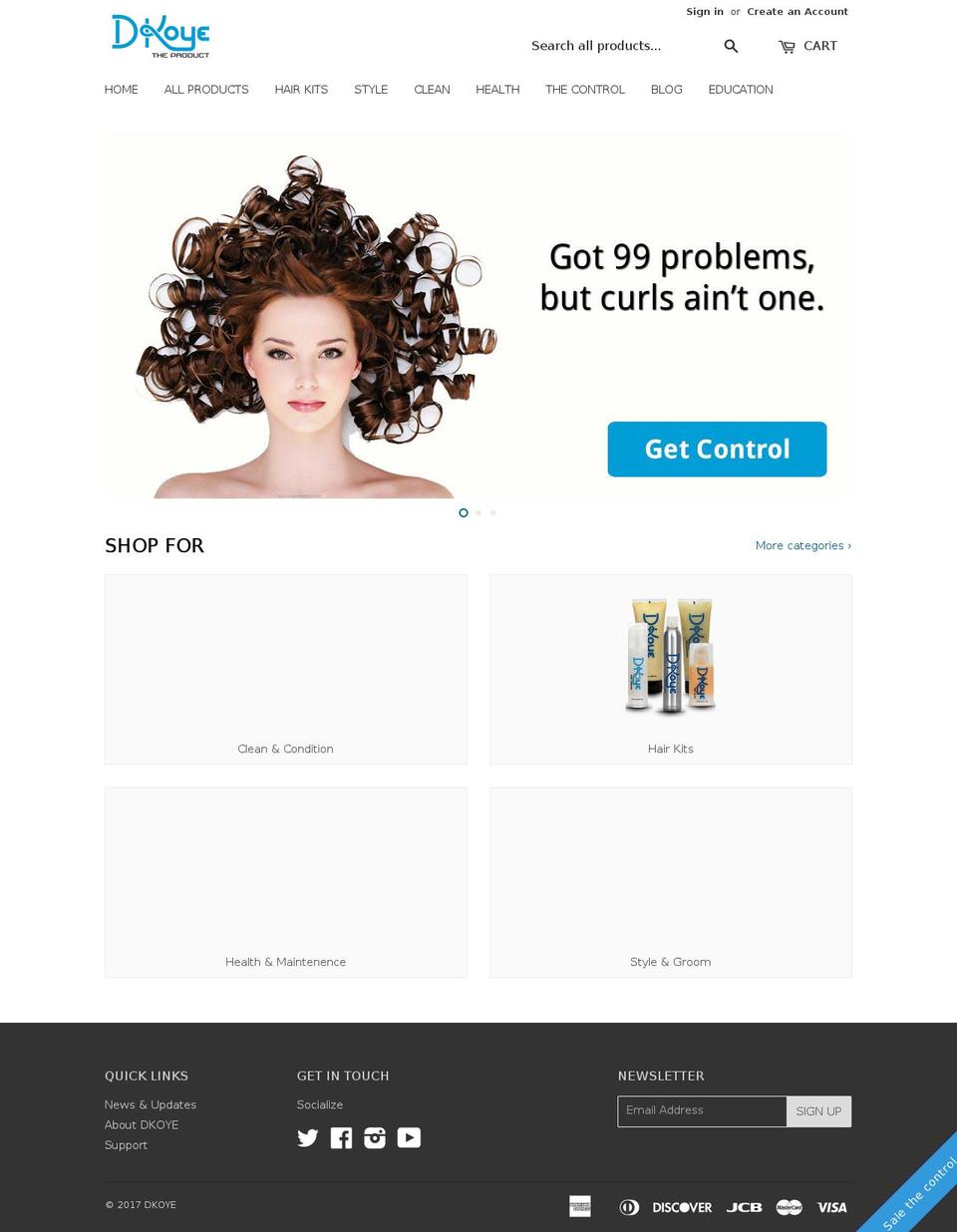 dkoyeshop.com shopify website screenshot
