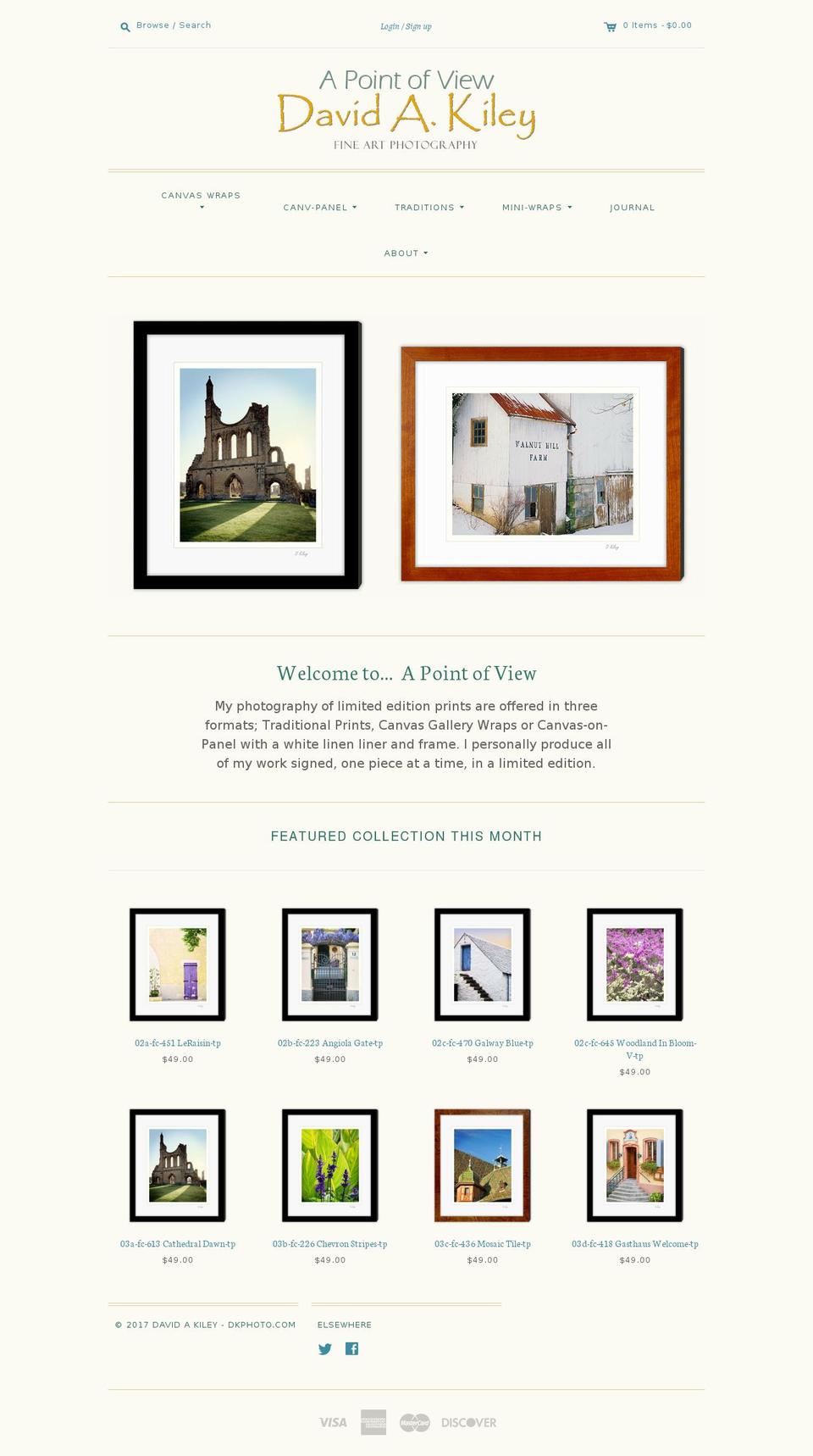 dkphoto.com shopify website screenshot