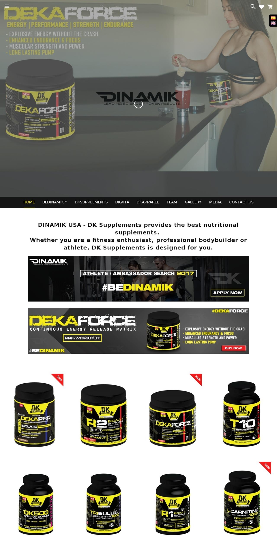 Express Shopify theme site example dksupplements.com