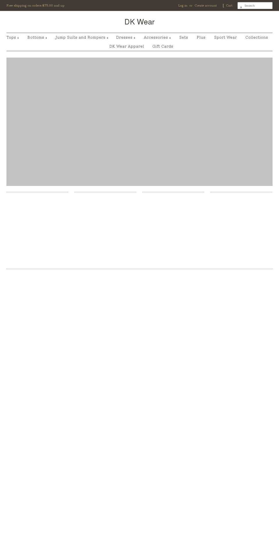 dkwear-pr.com shopify website screenshot
