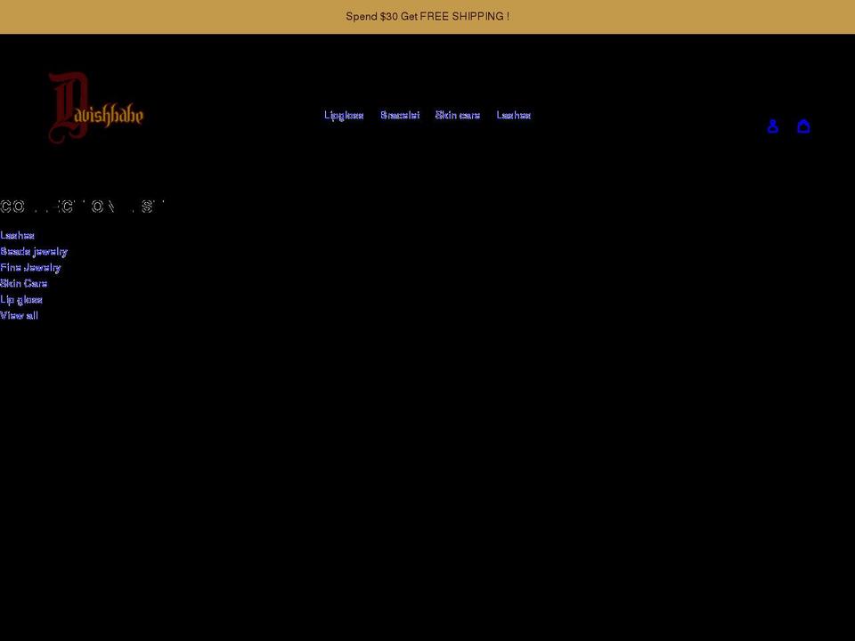 dlavishbabe.com shopify website screenshot