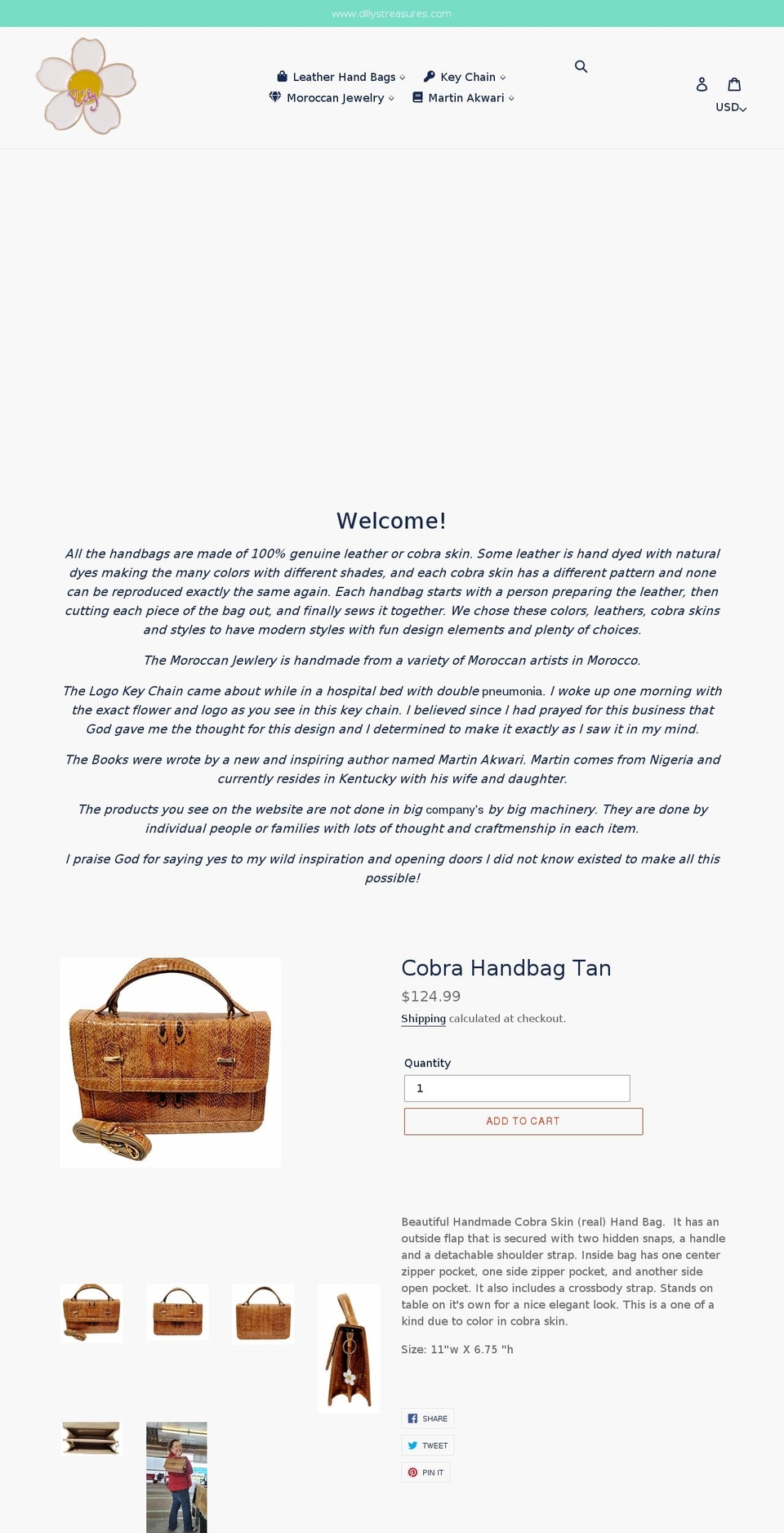 dlilystreasures.com shopify website screenshot