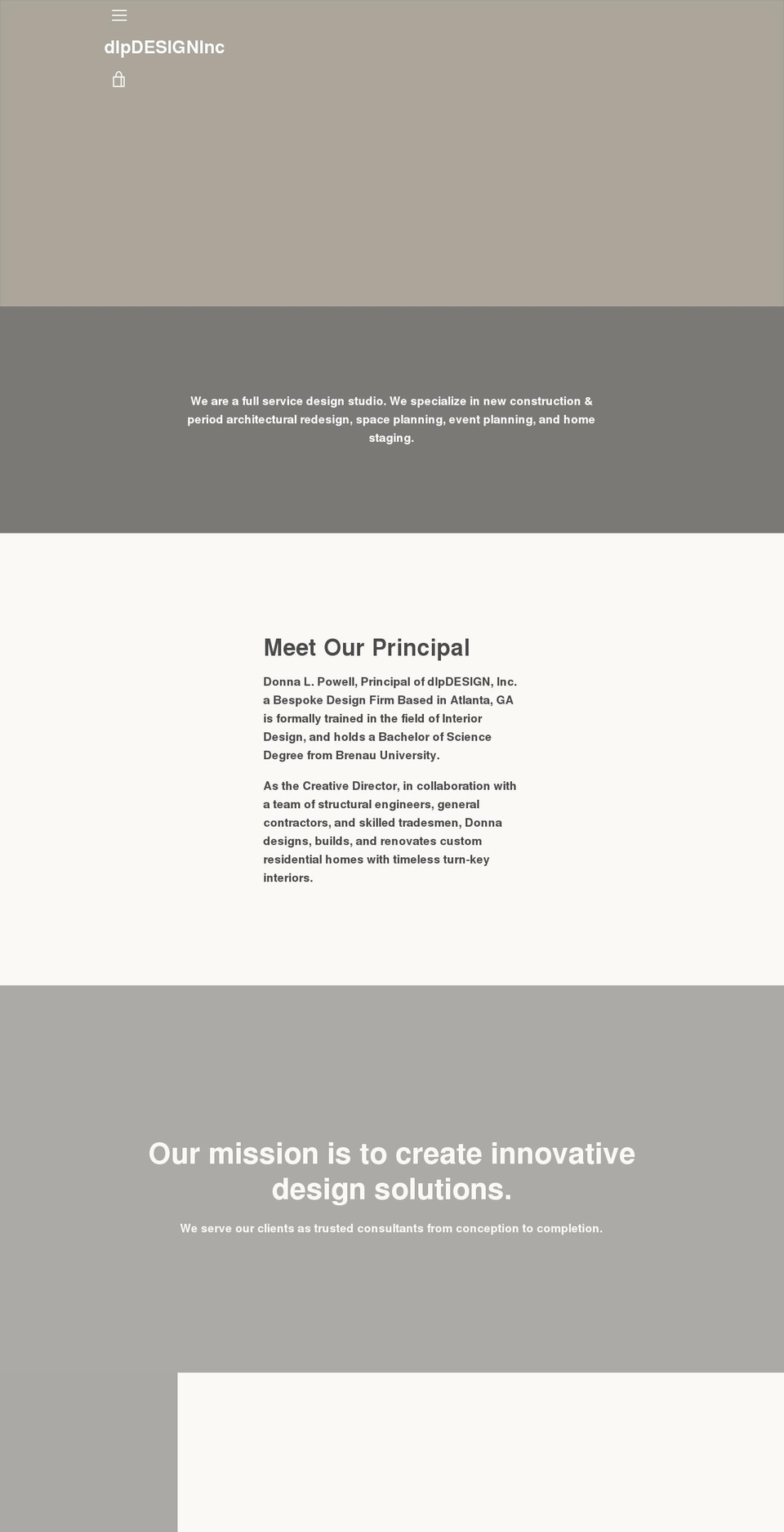 dlpdesigninc.com shopify website screenshot