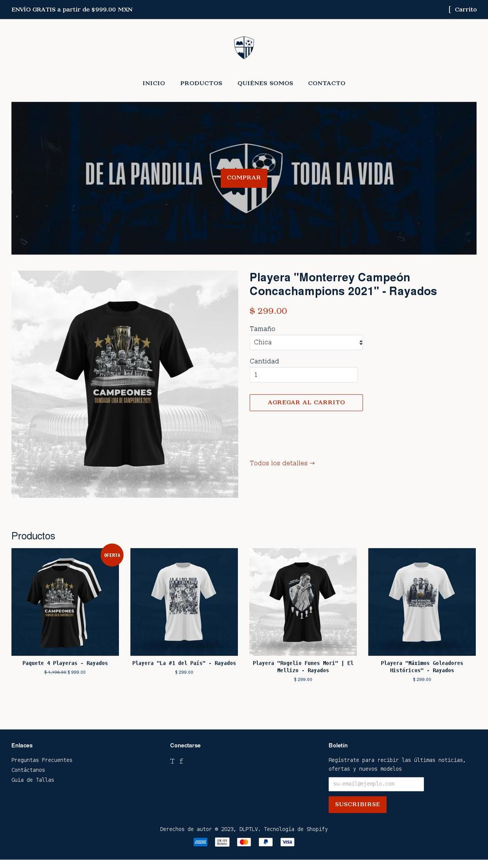 dlptlv.com shopify website screenshot