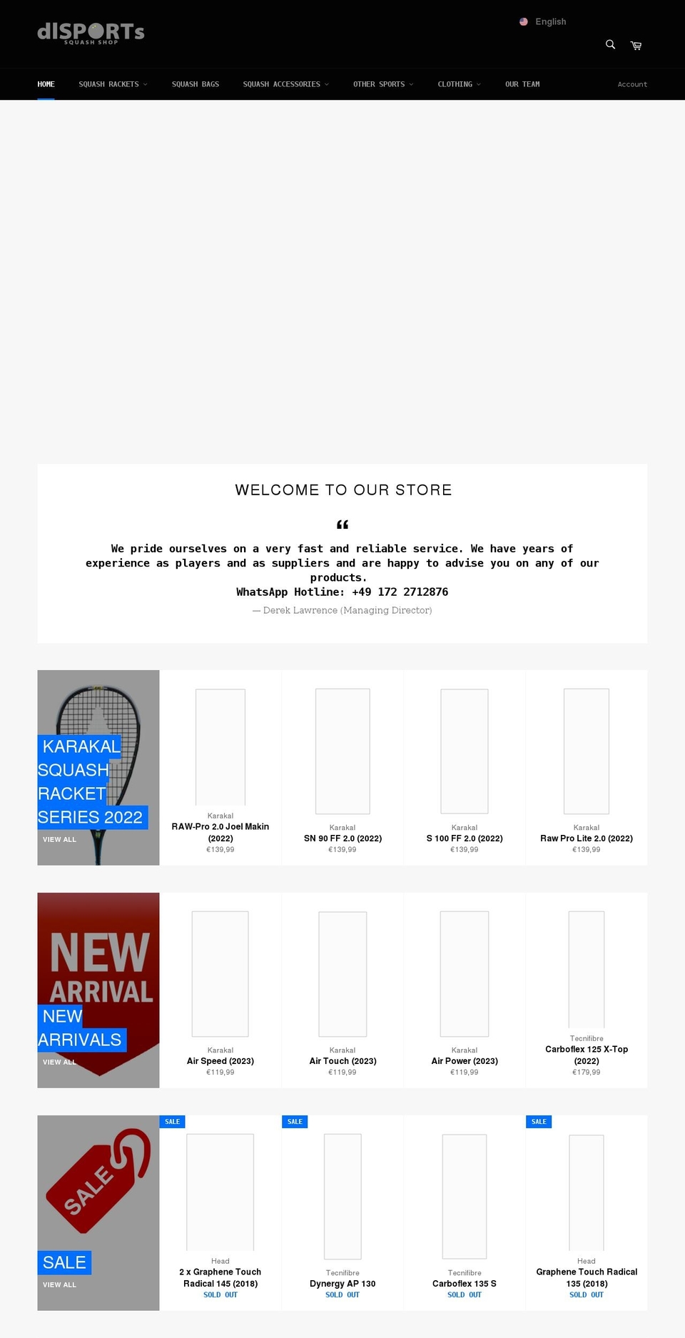 dlsports.eu shopify website screenshot