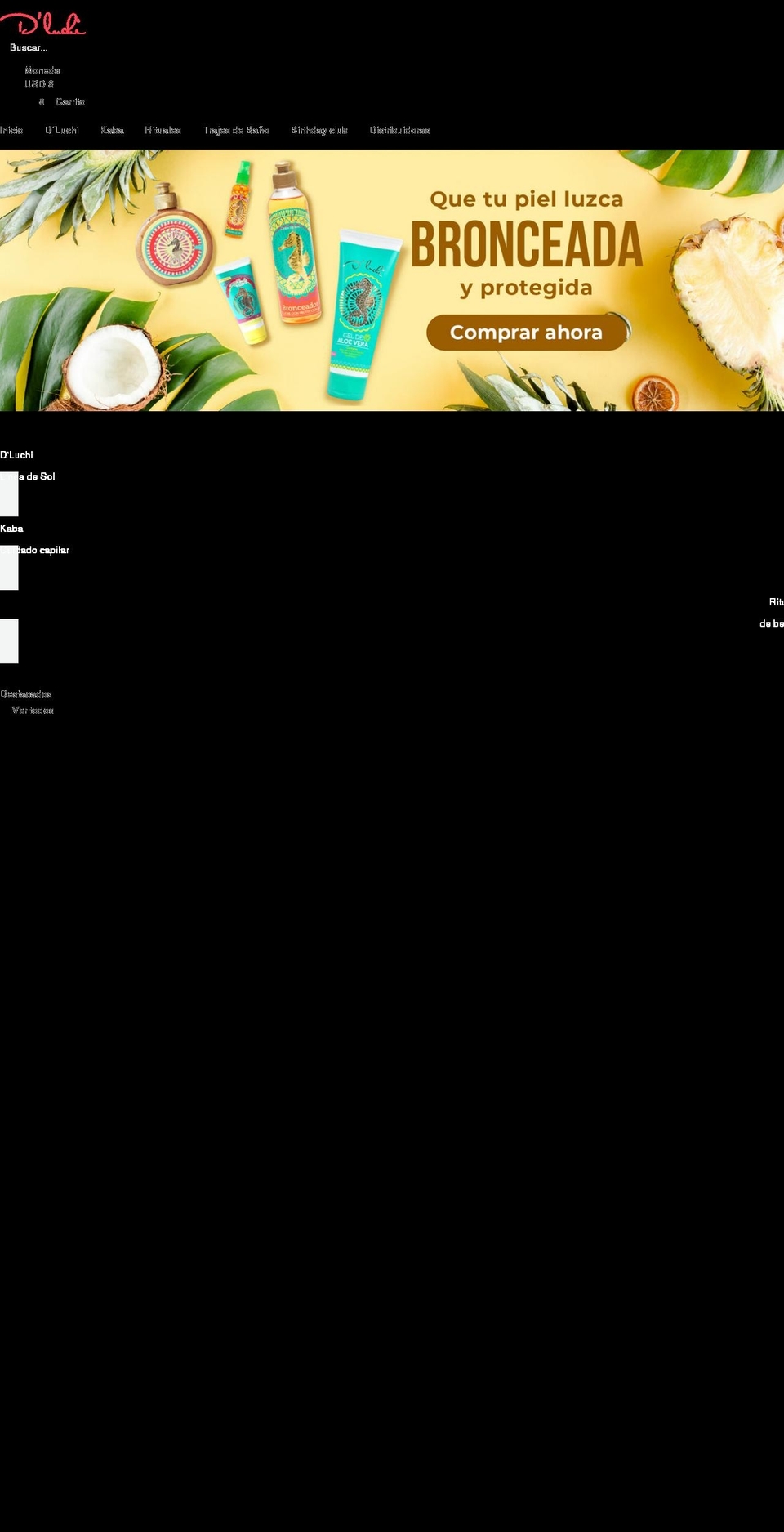 dluchiusacaribbean.com — Shopify storefront screenshot