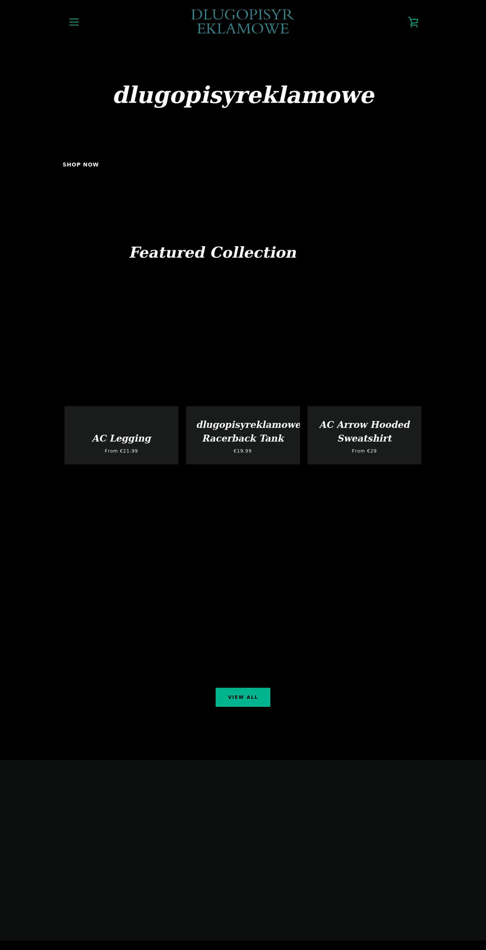 dlugopisyreklamowe.com shopify website screenshot
