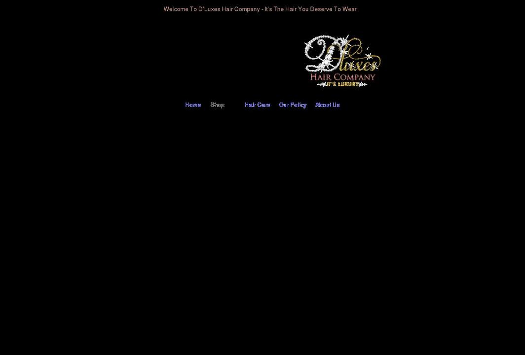 dluxeshairco.com shopify website screenshot