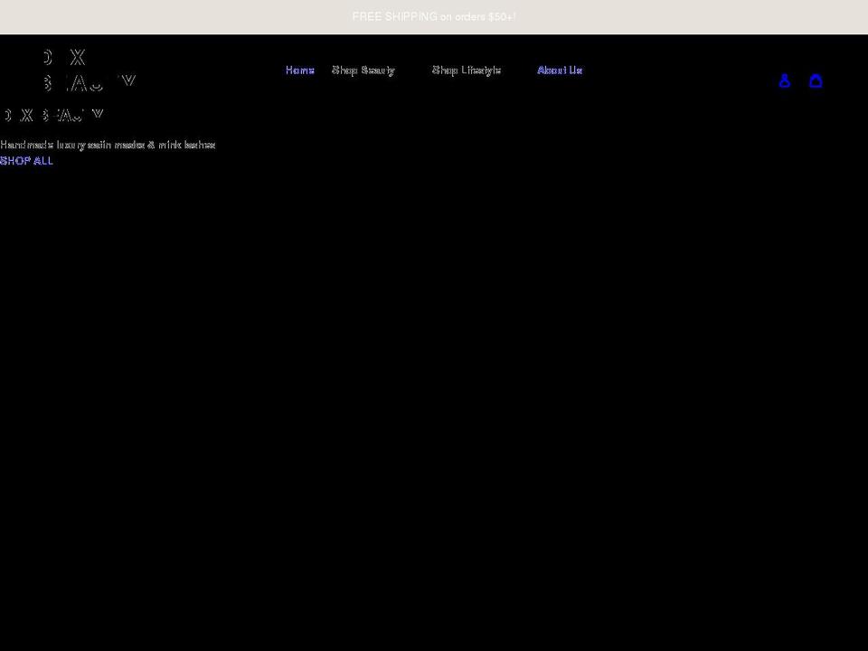 dlxbeauty.co shopify website screenshot