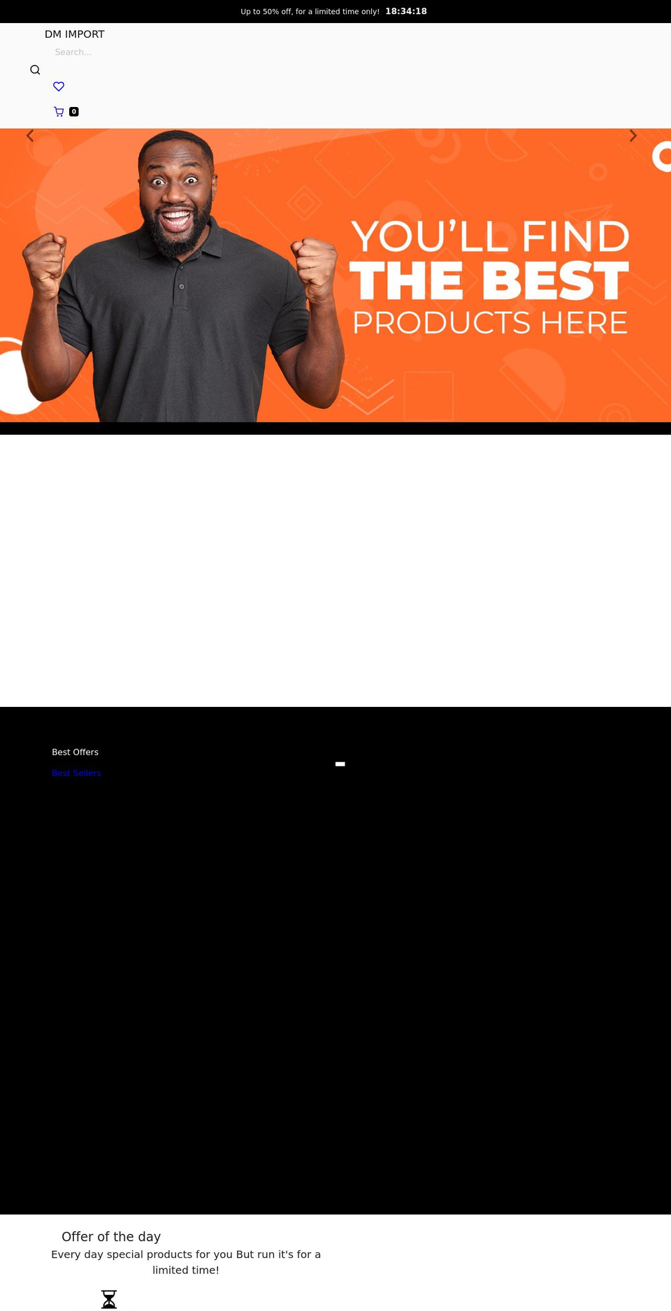 dm-import.com shopify website screenshot