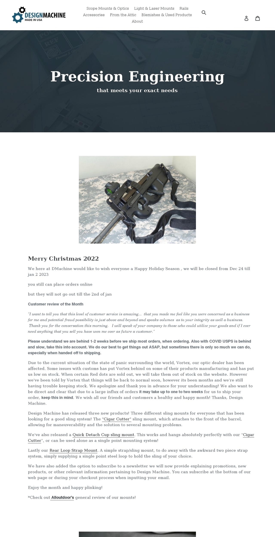 dmachineri.com shopify website screenshot