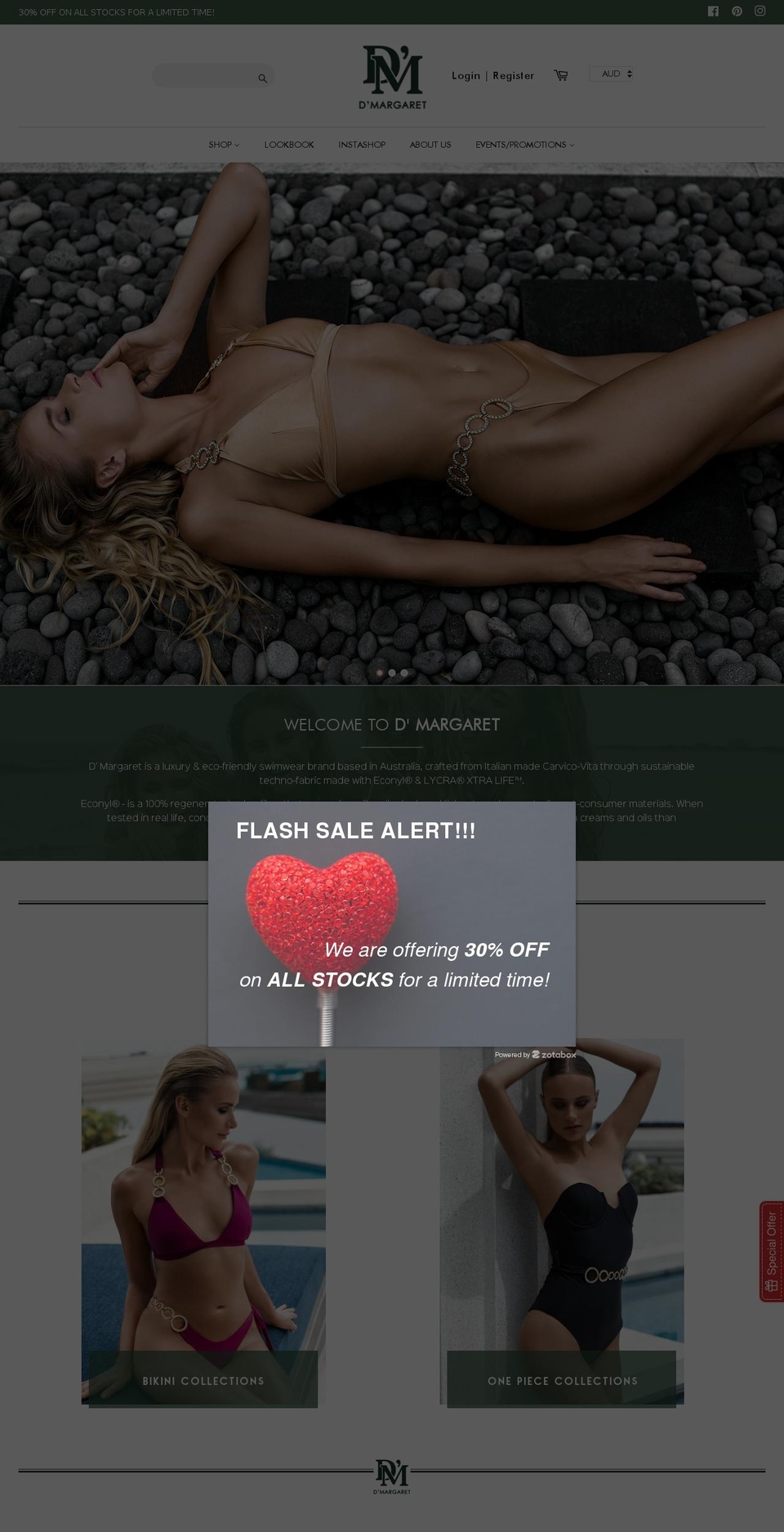 dmargaret.com — Shopify storefront screenshot