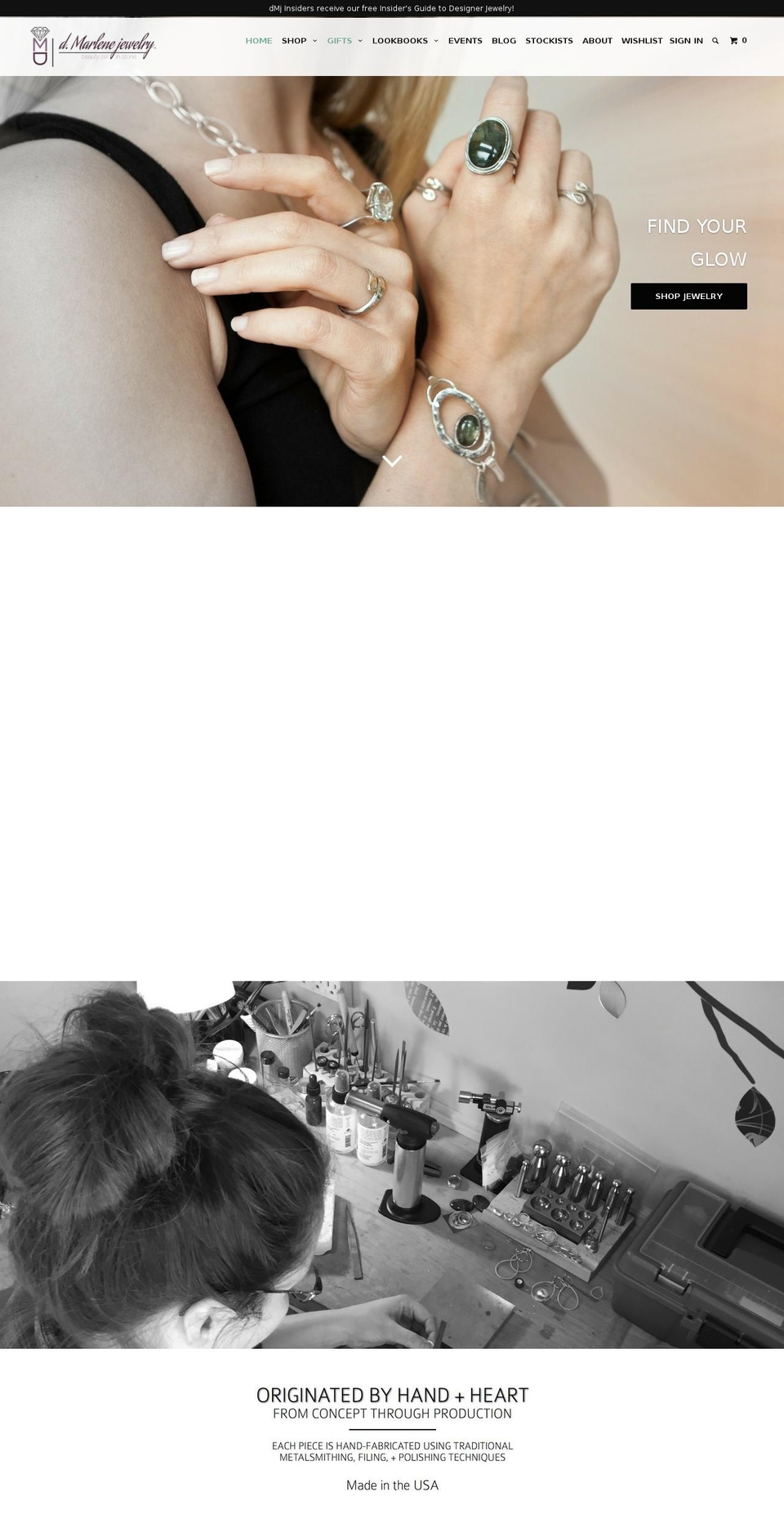 dmarlene.com shopify website screenshot