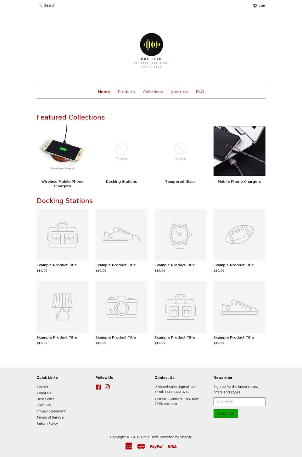 dmb-tech.com — Shopify storefront screenshot