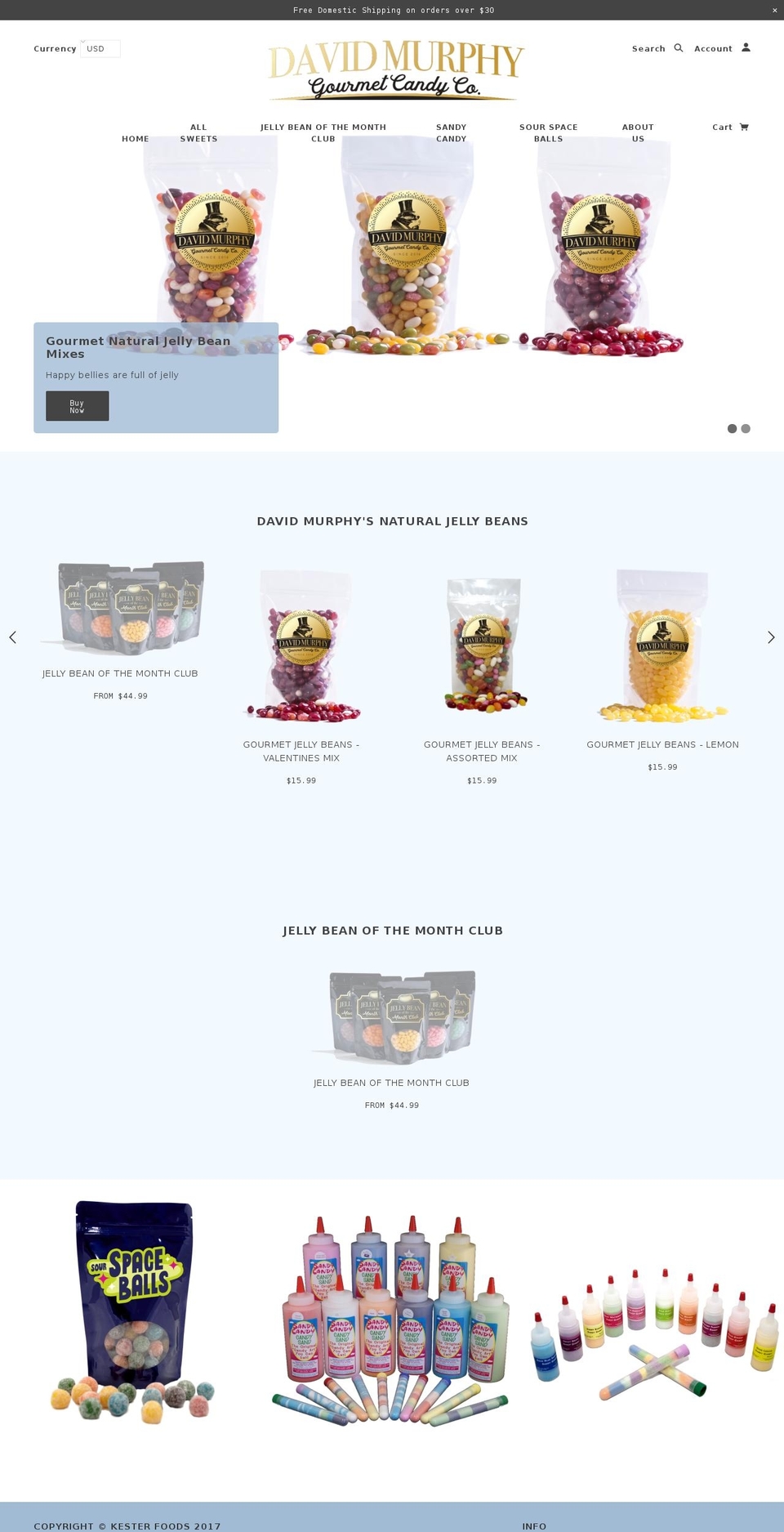 dmcandy.com — Shopify storefront screenshot