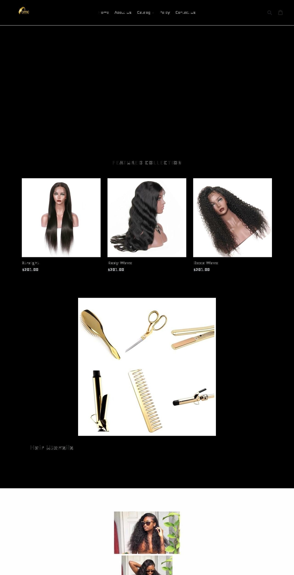 dmcexclusivelyyours.com — Shopify storefront screenshot