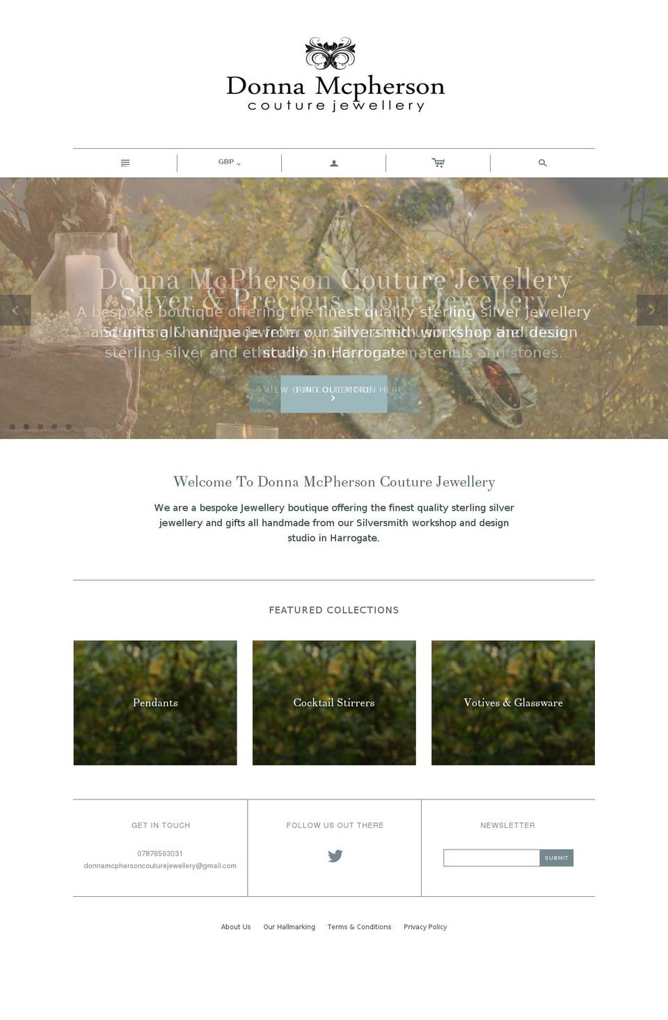 dmcjewellery.com shopify website screenshot