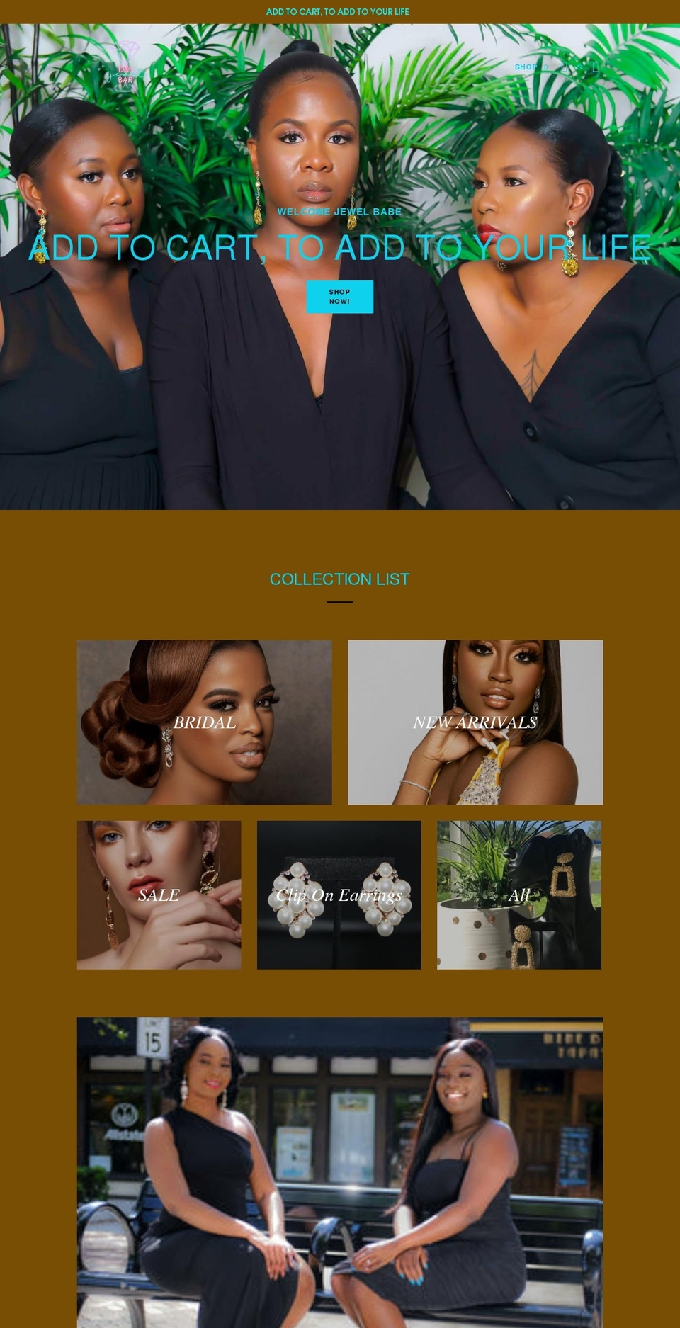 dmjewelbar.com shopify website screenshot