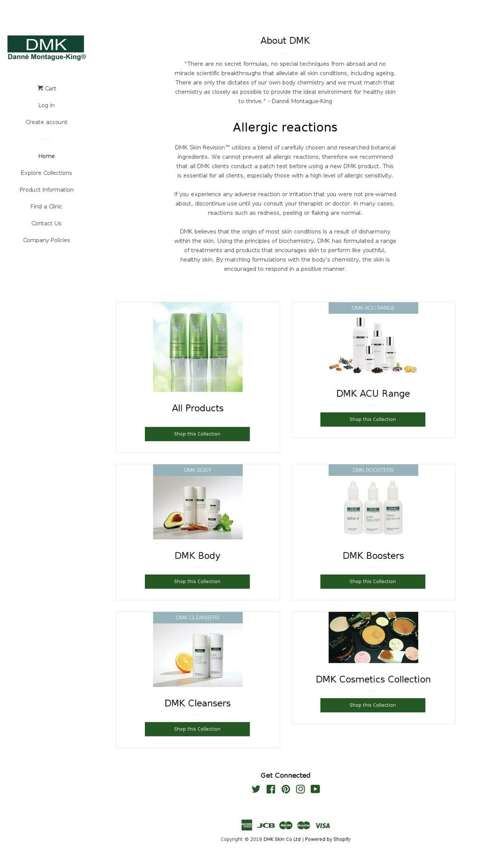 dmk.london shopify website screenshot