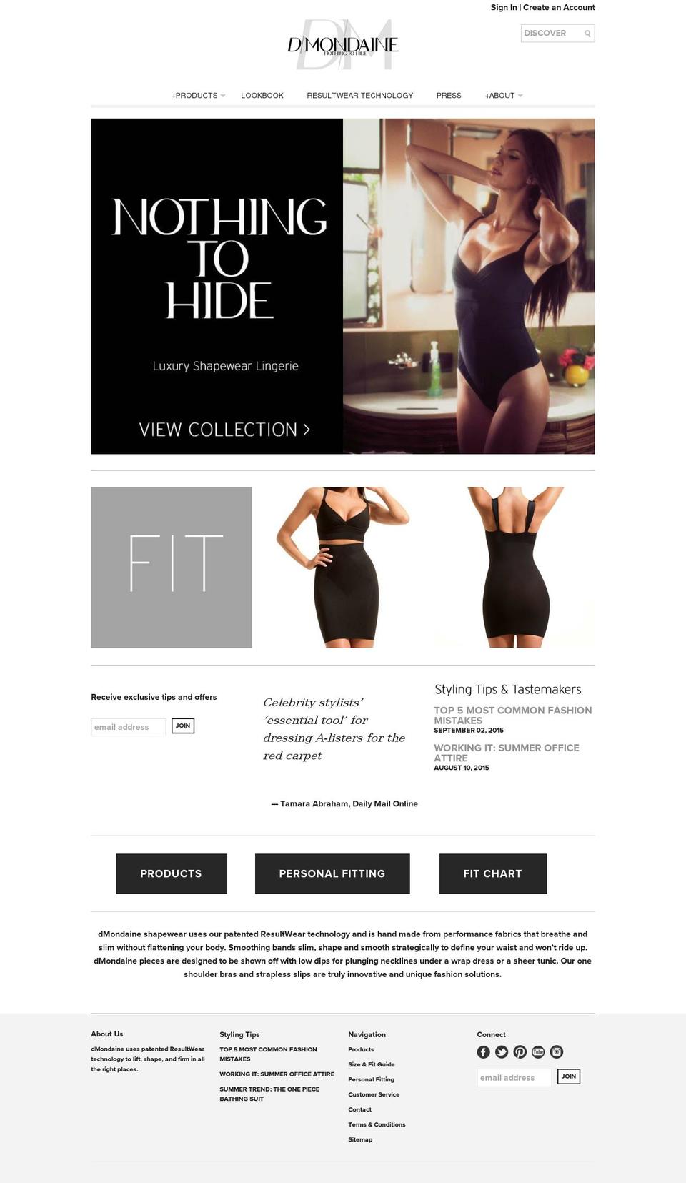 dmondaine.net shopify website screenshot