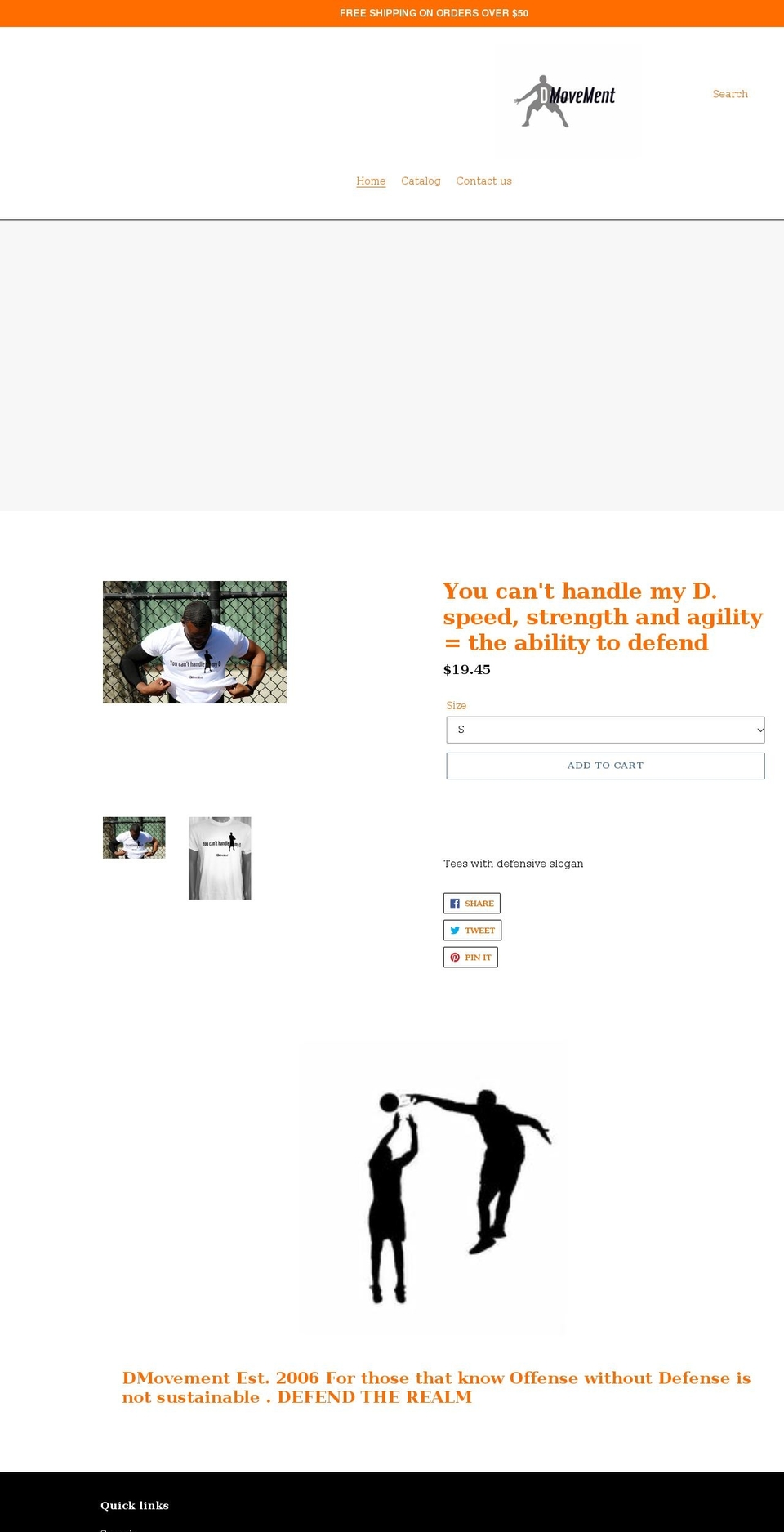 dmovement.net shopify website screenshot