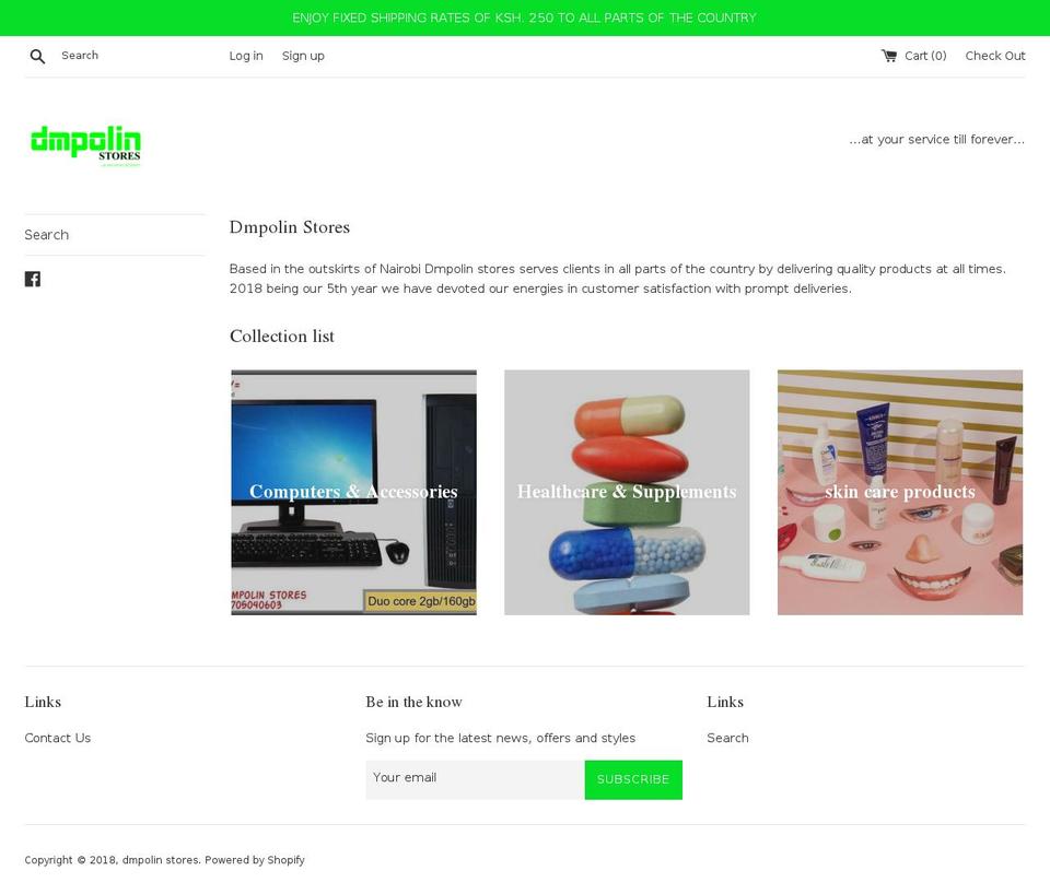 dmpolinstores.com — Shopify storefront screenshot
