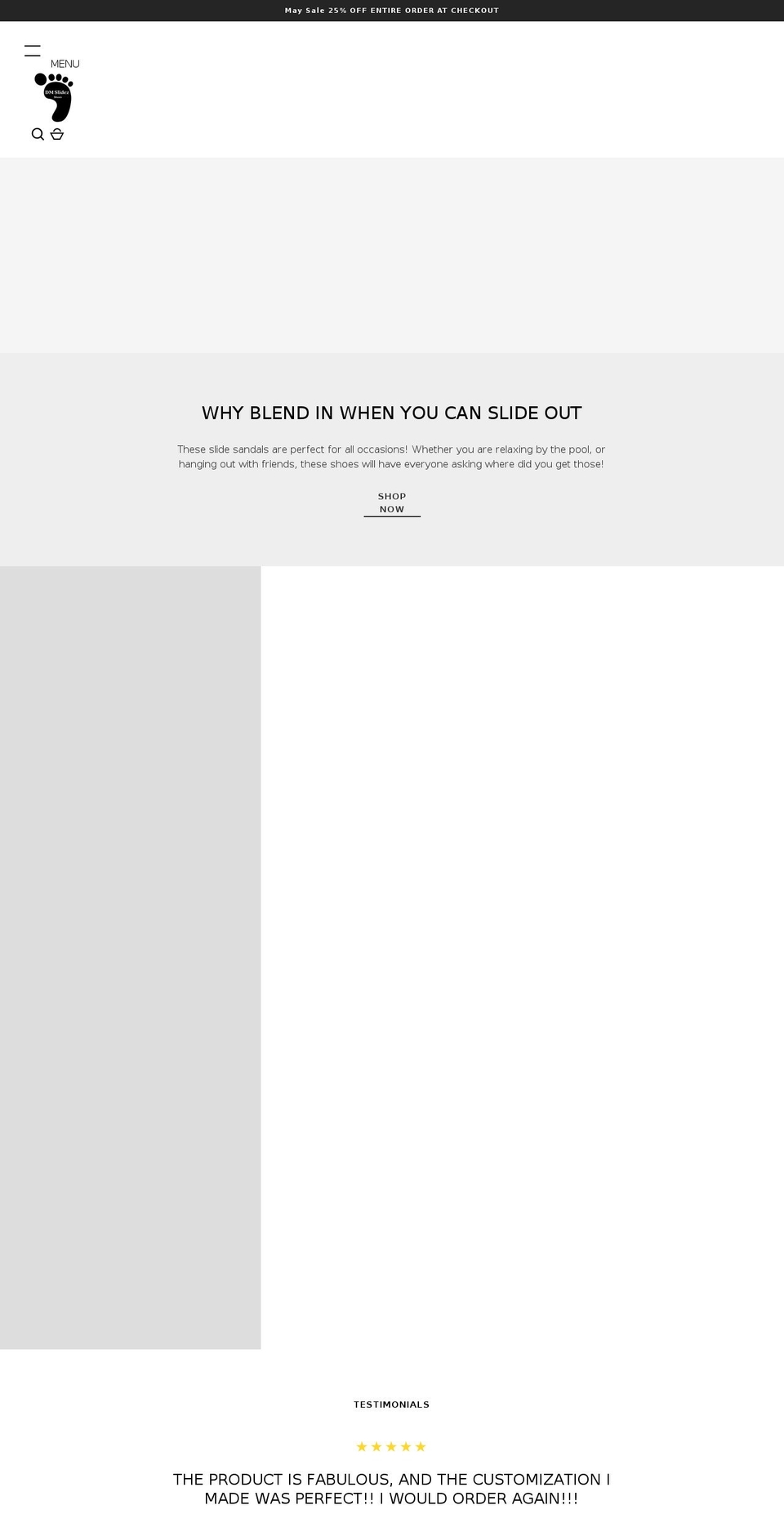 dmslidez.com shopify website screenshot