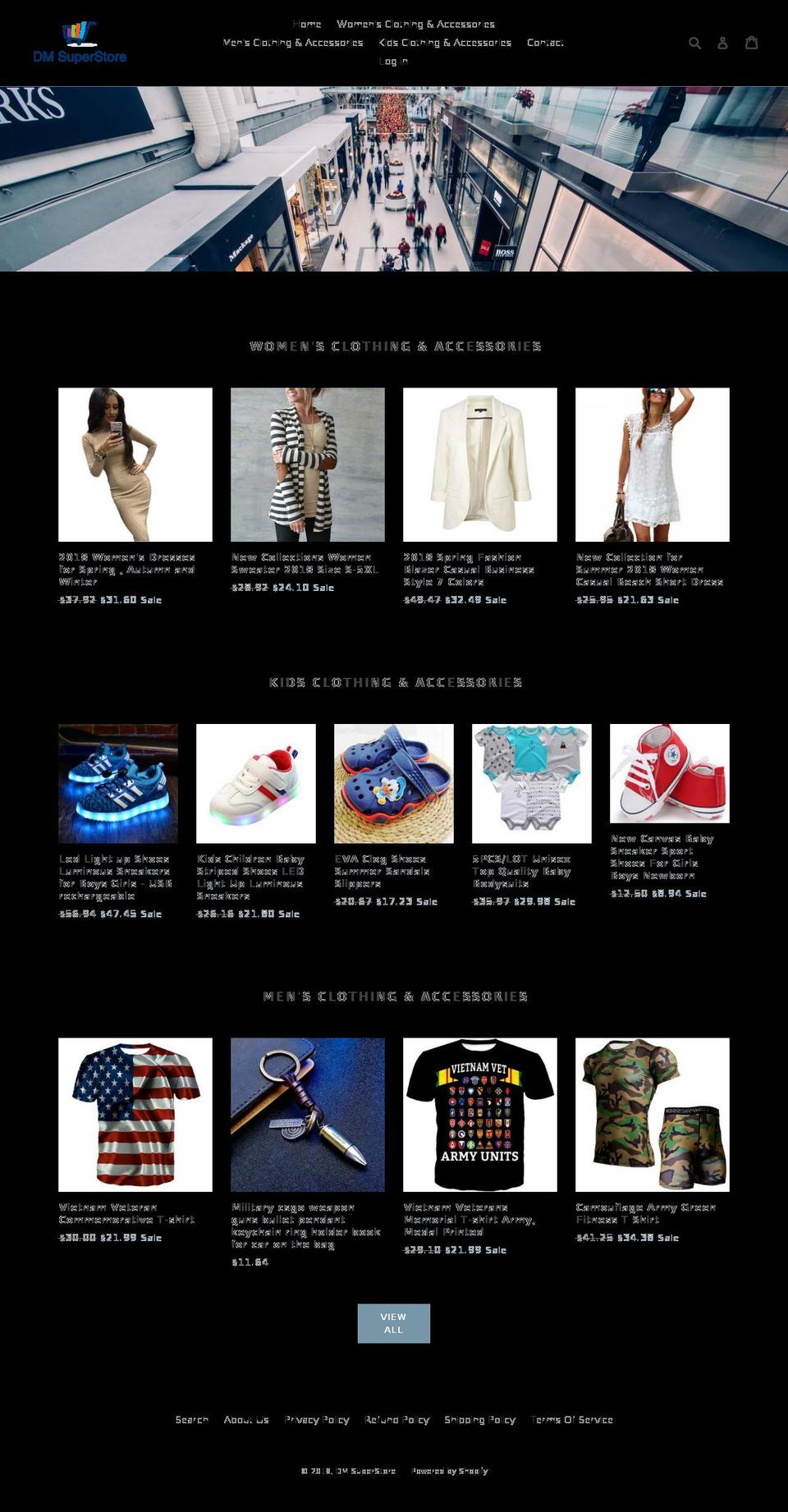 dmsuperstore.com — Shopify storefront screenshot