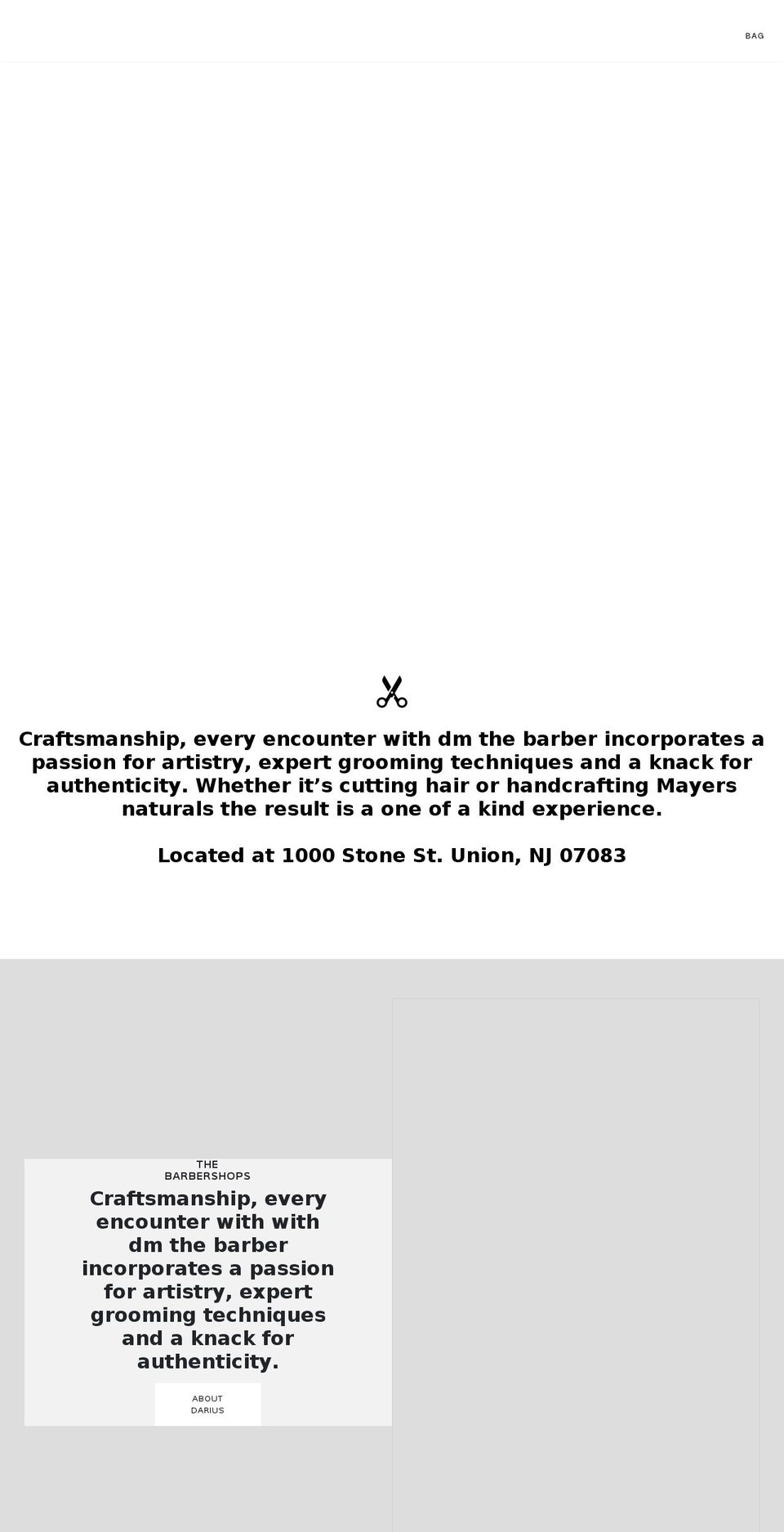 dmthebarber.com shopify website screenshot
