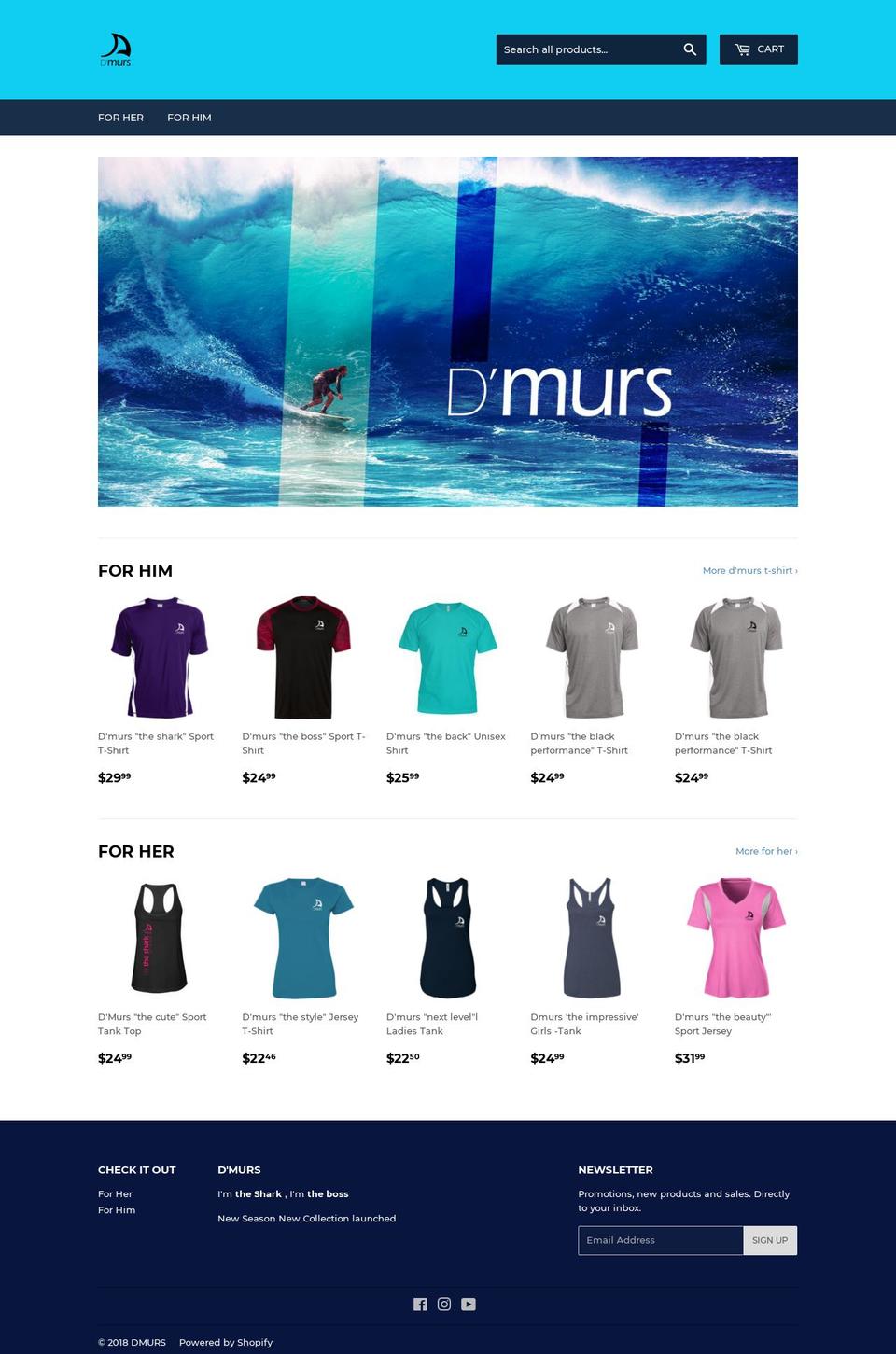 dmurs.com — Shopify storefront screenshot