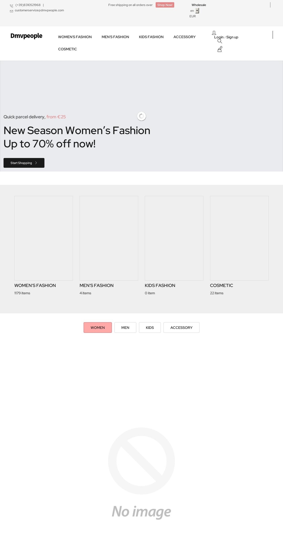 dmvpeople.com shopify website screenshot