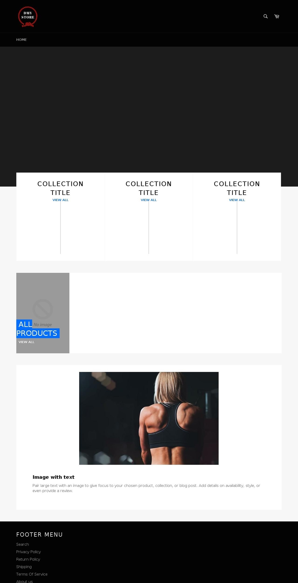 dmystore.com — Shopify storefront screenshot