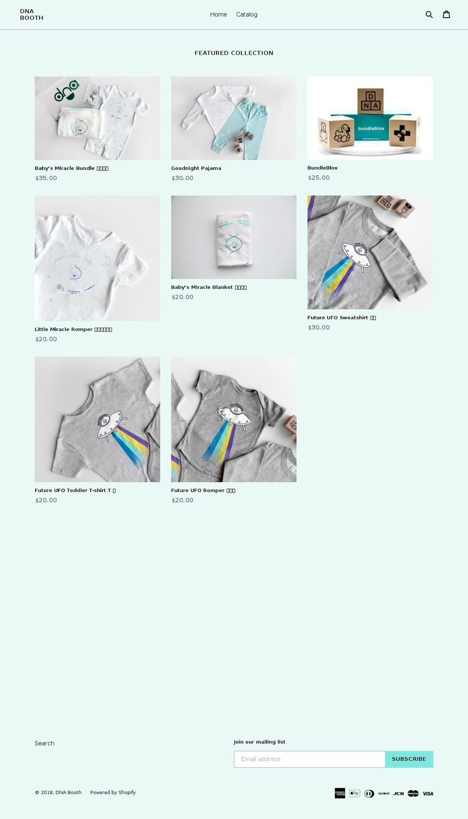 dnabooth.shop shopify website screenshot