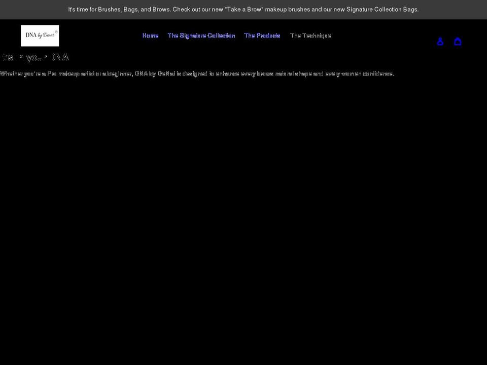 dnabydenai.com shopify website screenshot