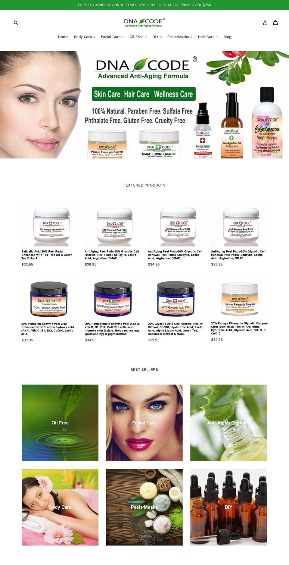 dnacodegroup.com — Shopify storefront screenshot