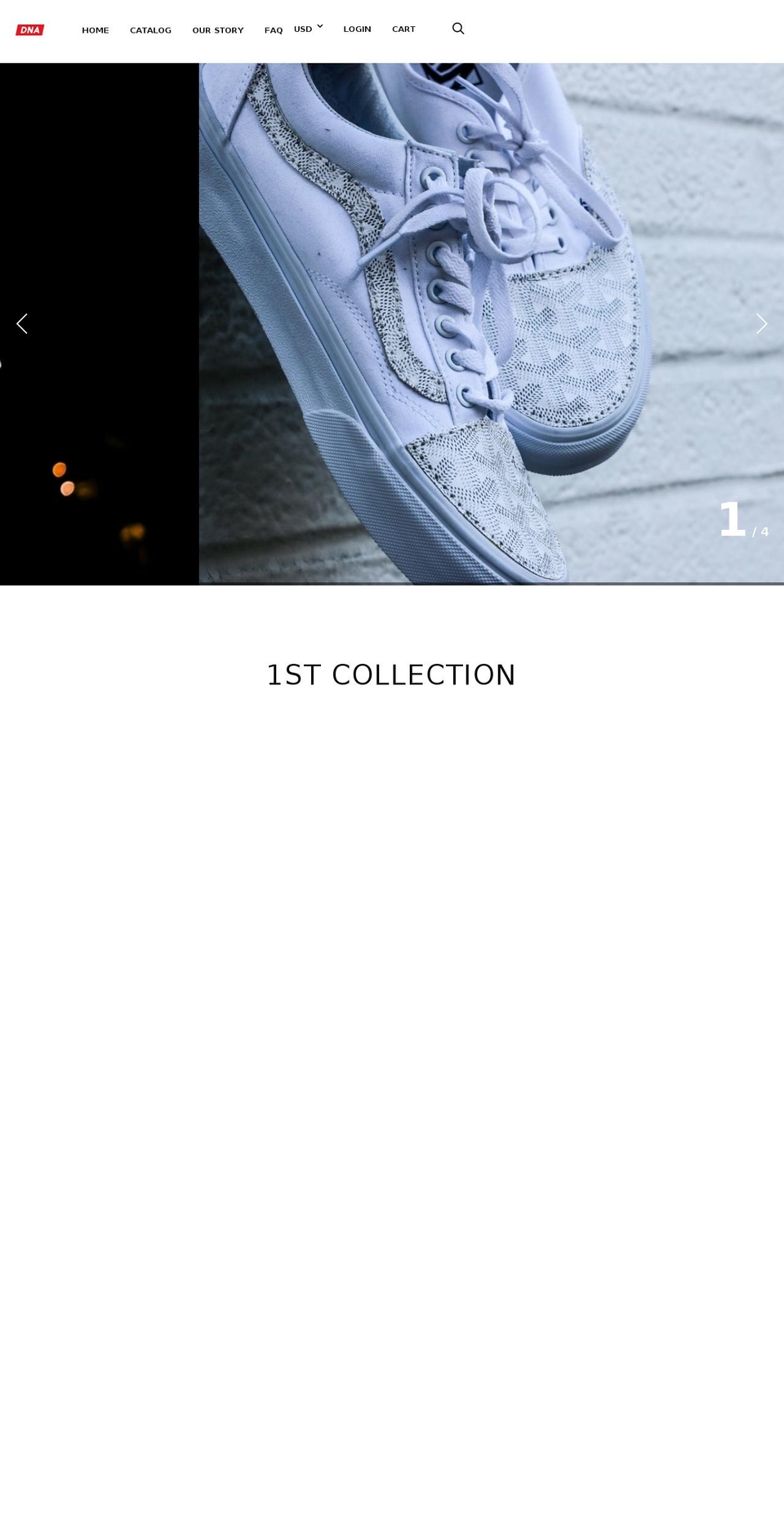 dnalosangeles.com — Shopify storefront screenshot