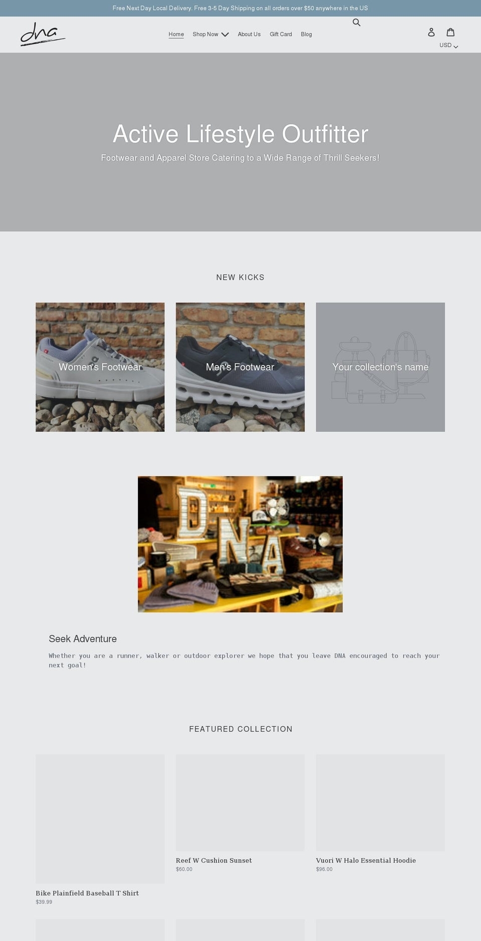dnaplainfield.com shopify website screenshot