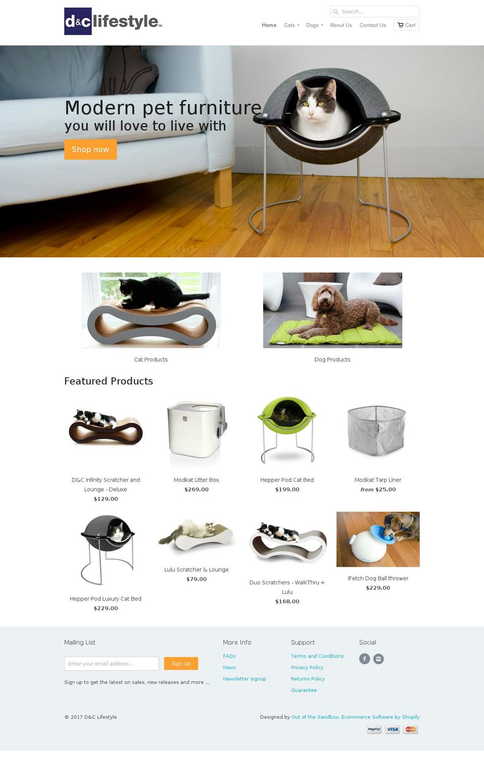 dnclifestyle.com.au shopify website screenshot