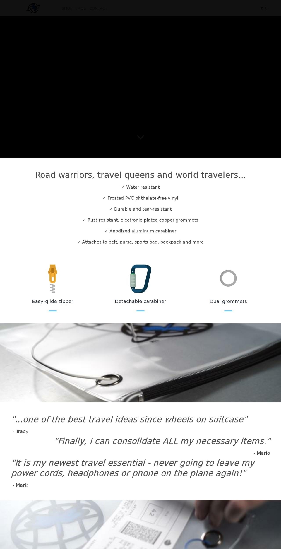 DRAG-N-FLY 1.0 Shopify theme site example dnfbag.com