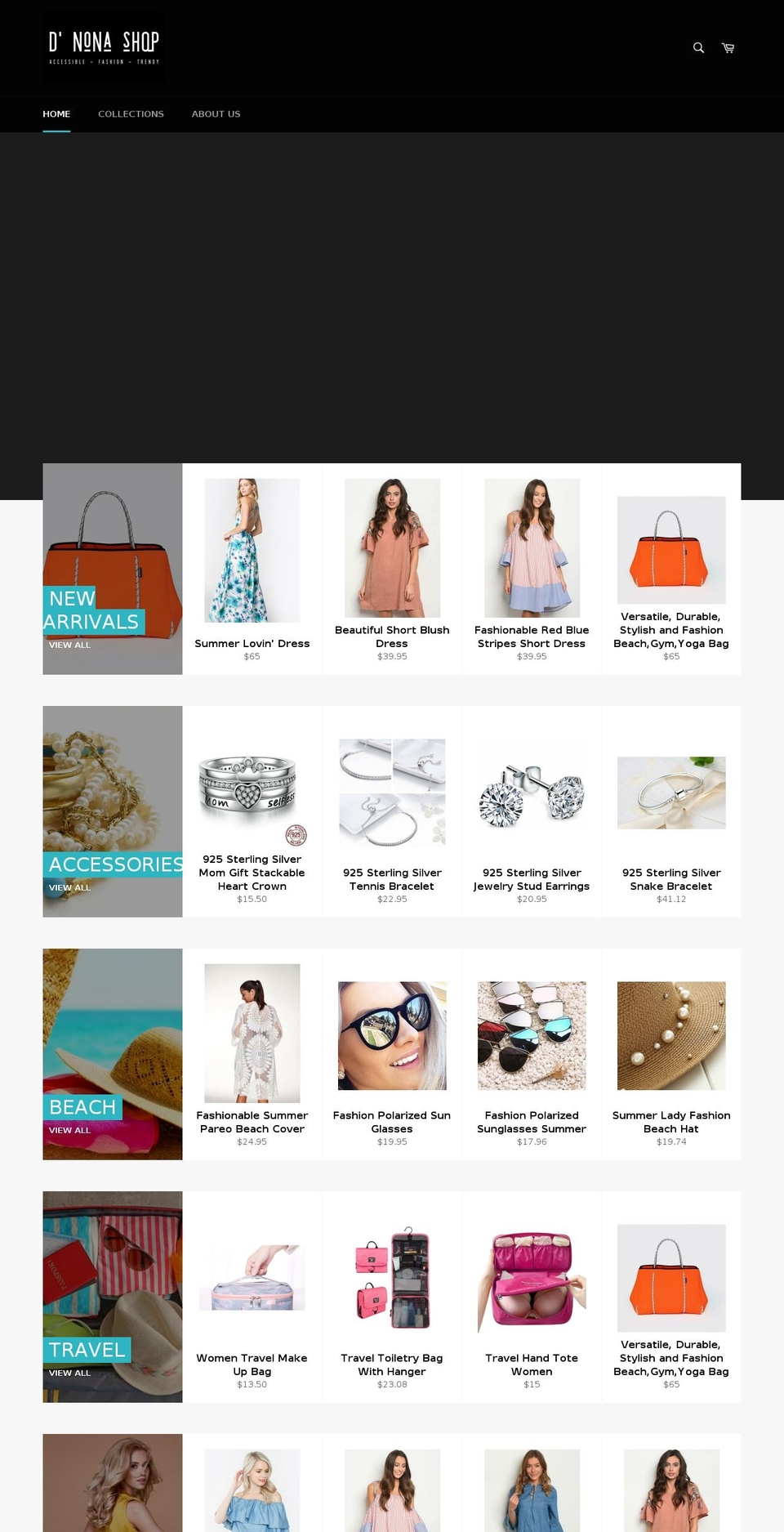 dnonashop.com — Shopify storefront screenshot