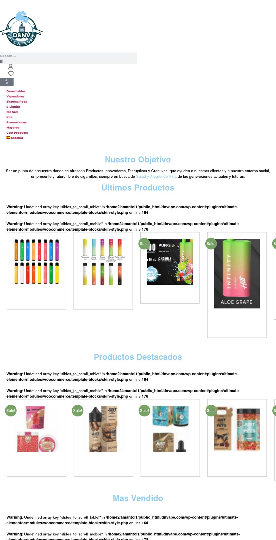 dnvape.com — Shopify storefront screenshot