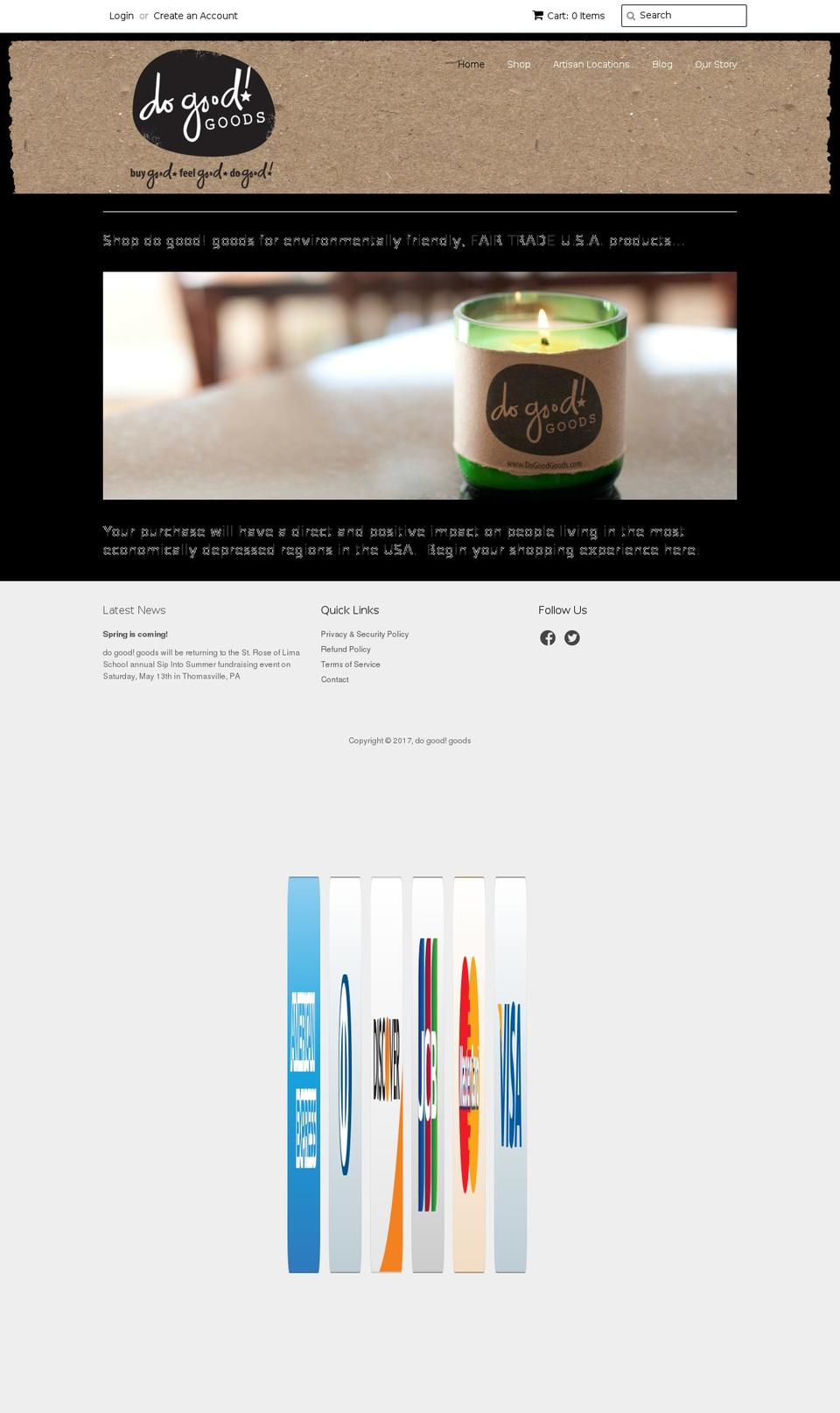 do-good-goods.com shopify website screenshot