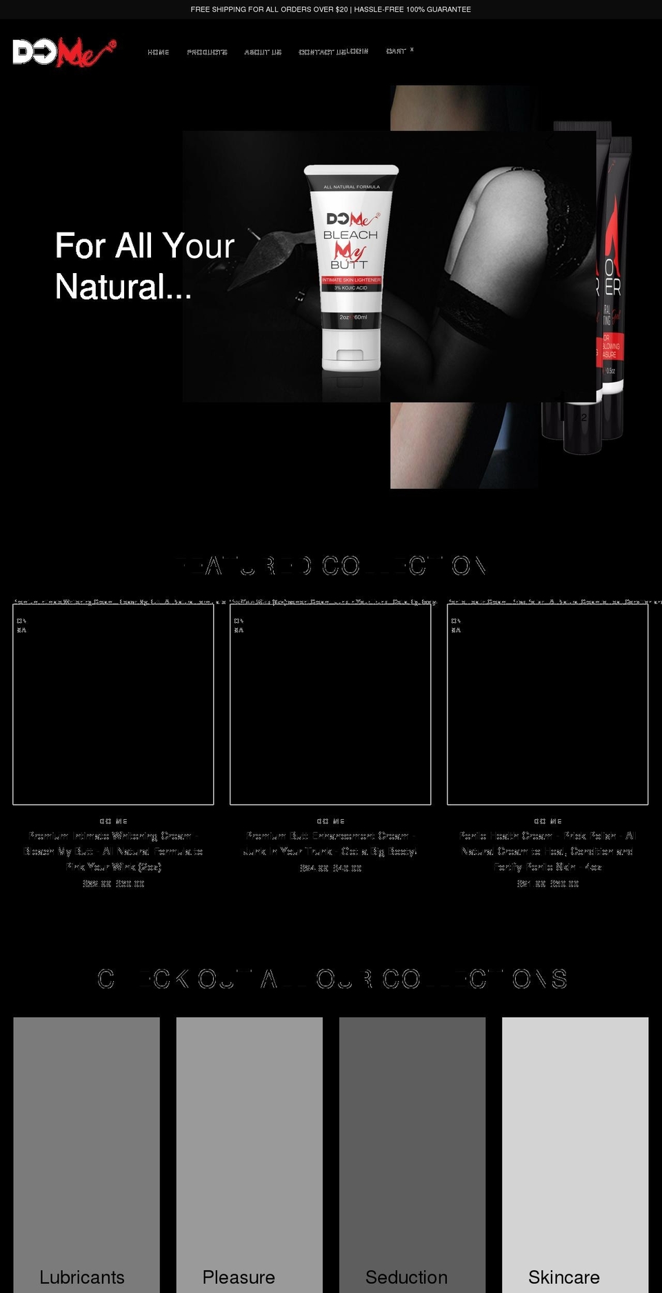 do-me-erotic.com shopify website screenshot