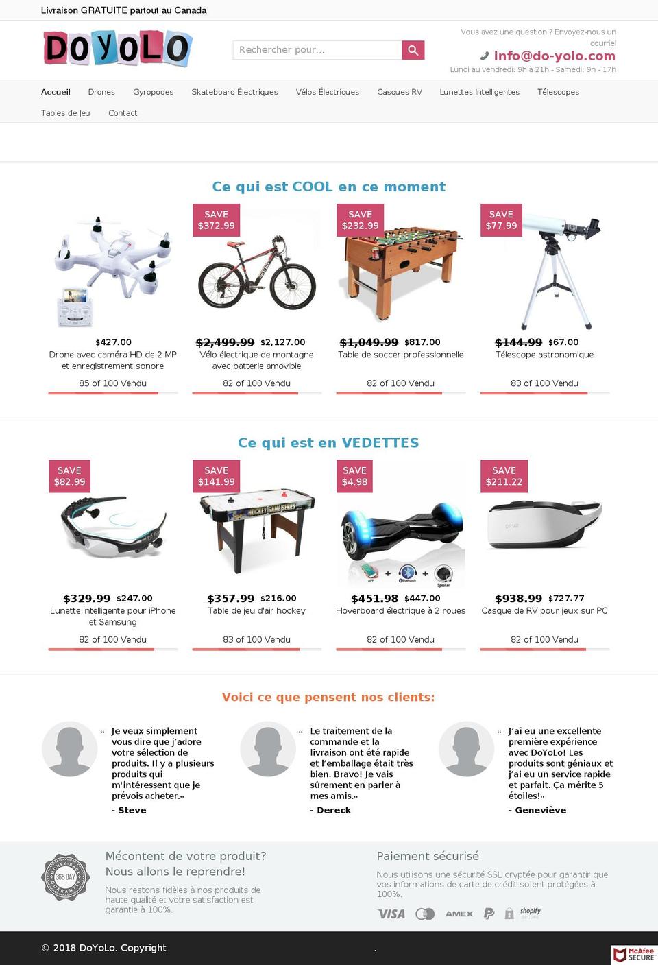 do-yolo.com — Shopify storefront screenshot