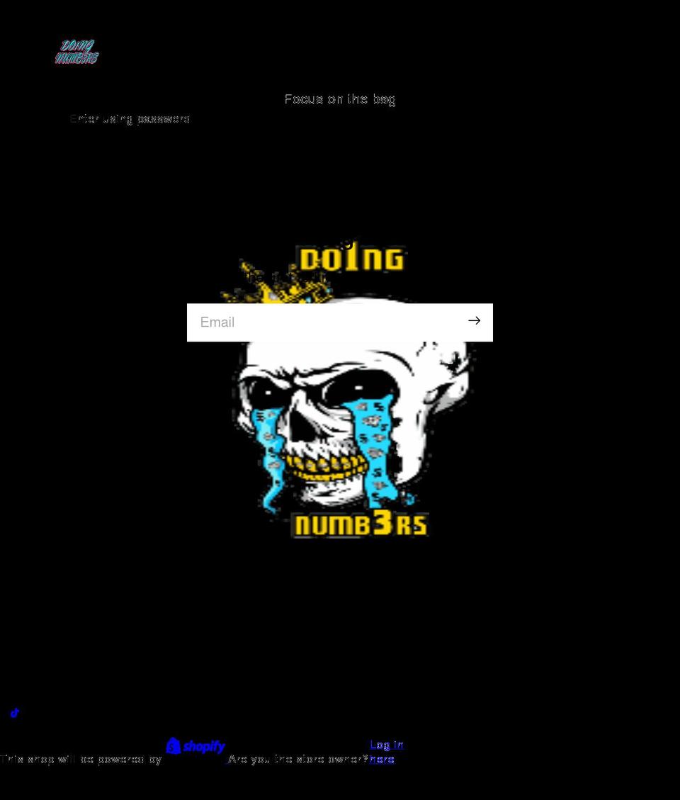 do1ngnumb3rs.com shopify website screenshot